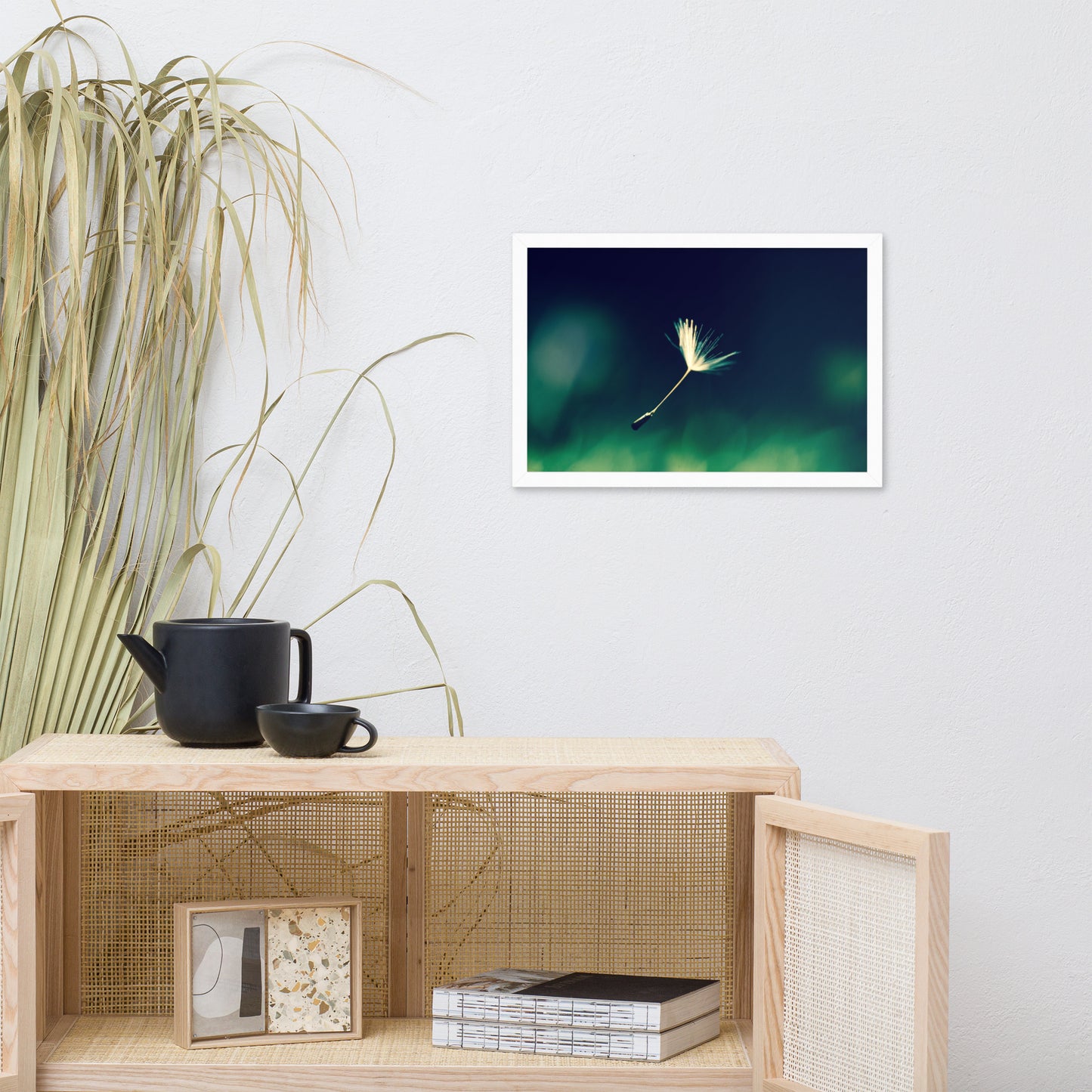 Blowing in the Wind Botanical Nature Photo Framed Wall Art Print