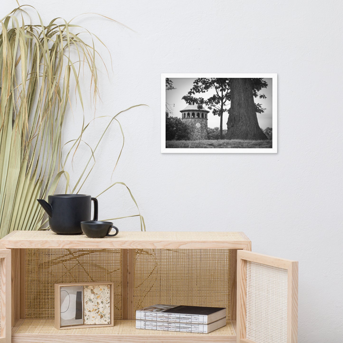 Rockford Tower in Black and White Framed Photo Paper Wall Art Prints
