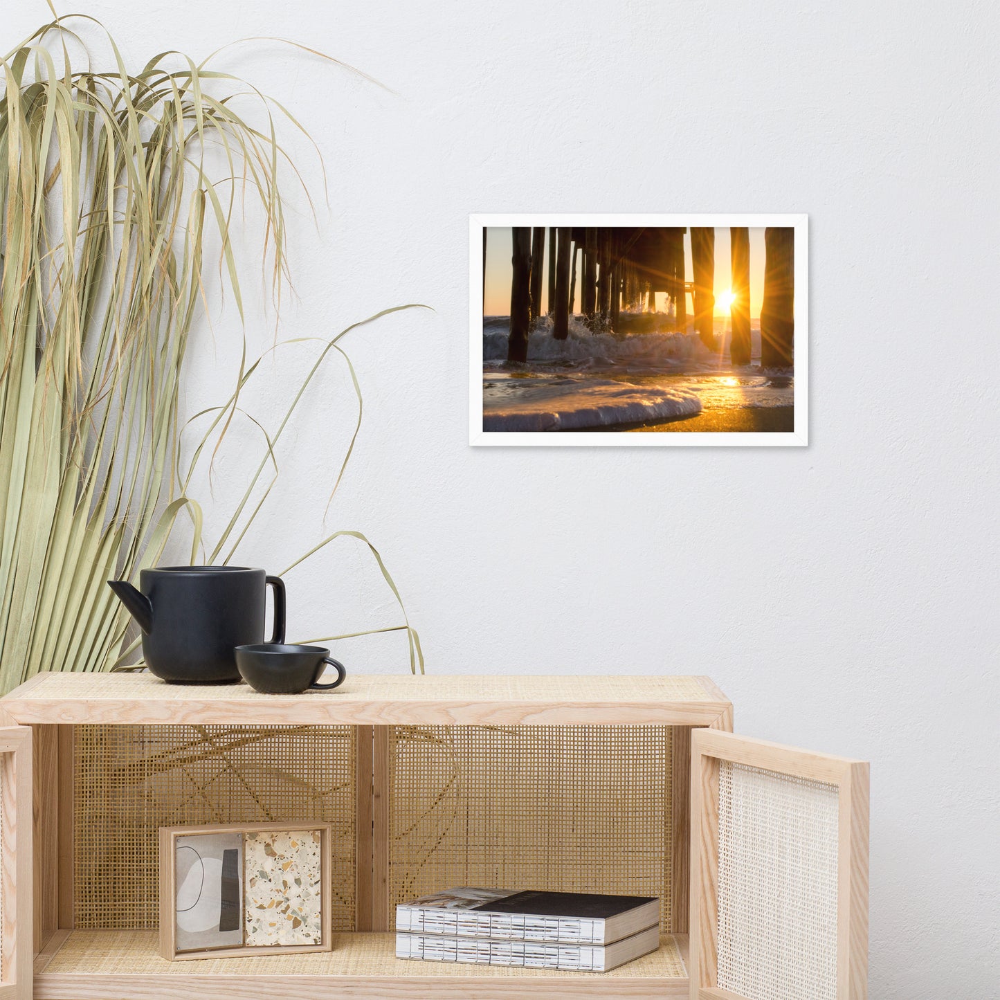 Seafoam in the Sunlight Landscape Framed Photo Paper Wall Art Prints