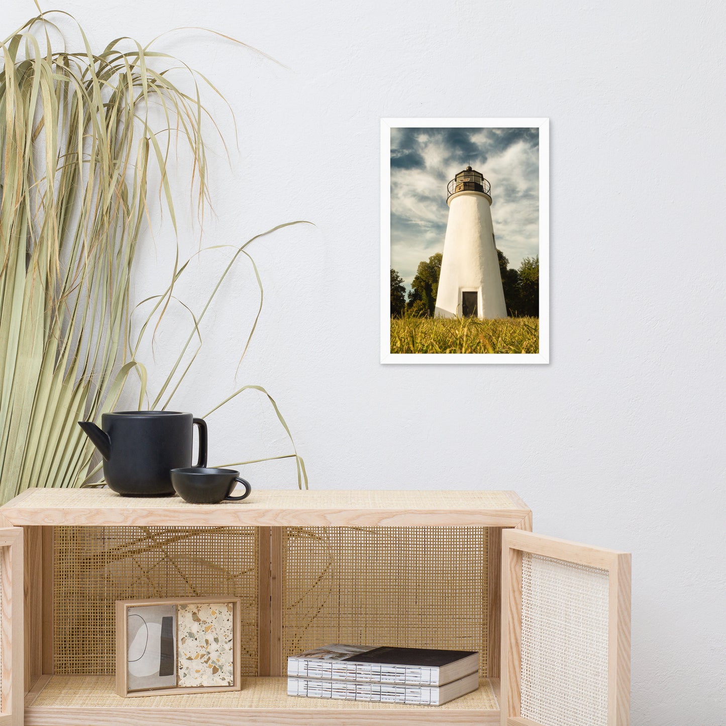 Turkey Point Lighthouse Standing Tall Landscape Framed Photo Paper Wall Art Prints