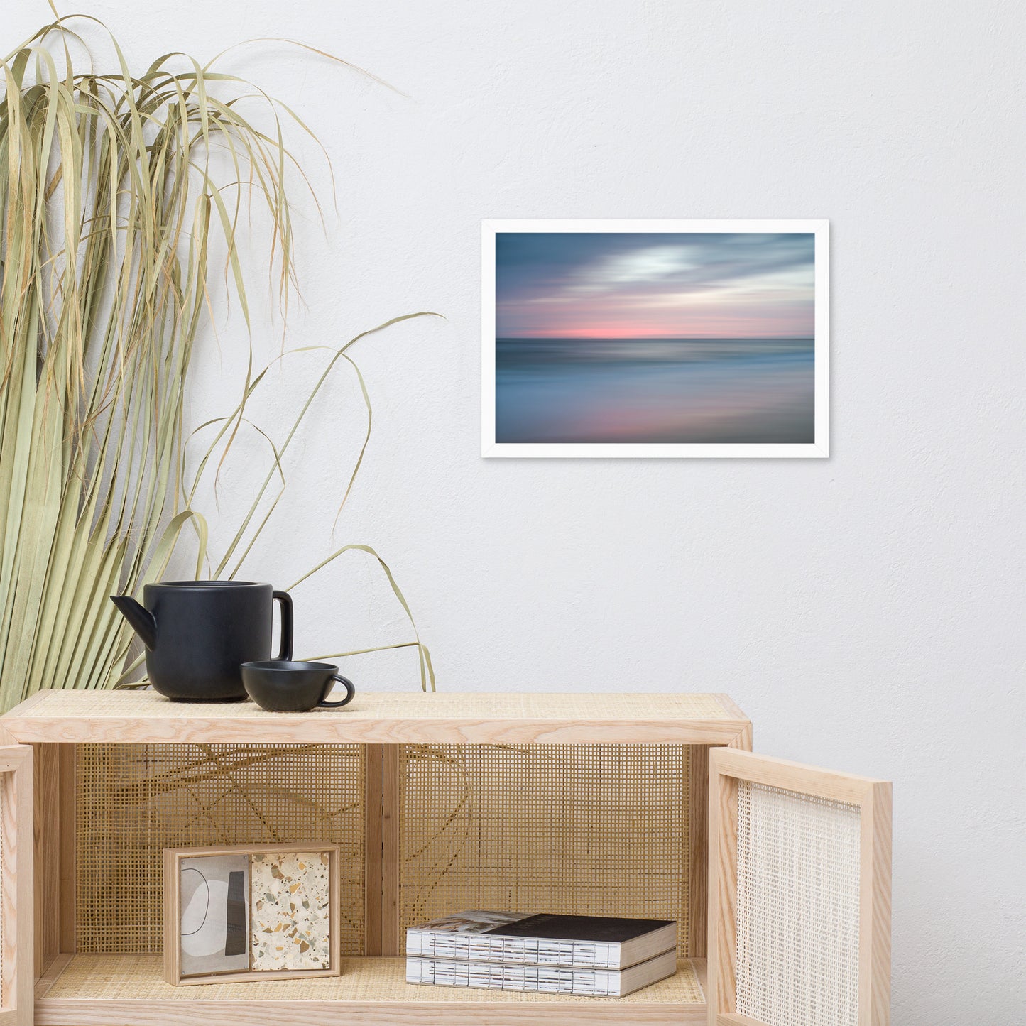 The Colors of Evening Abstract Coastal Landscape Framed Photo Paper Wall Art Prints