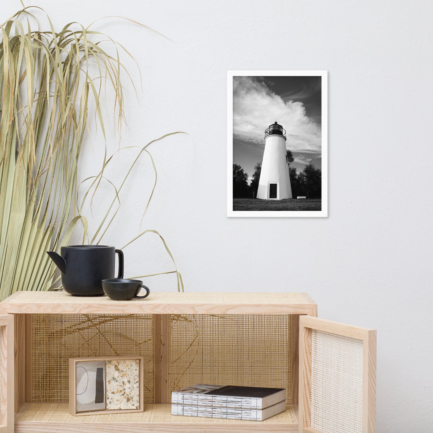 Touch the Sky Black & White Landscape Framed Photo Paper Wall Art Prints