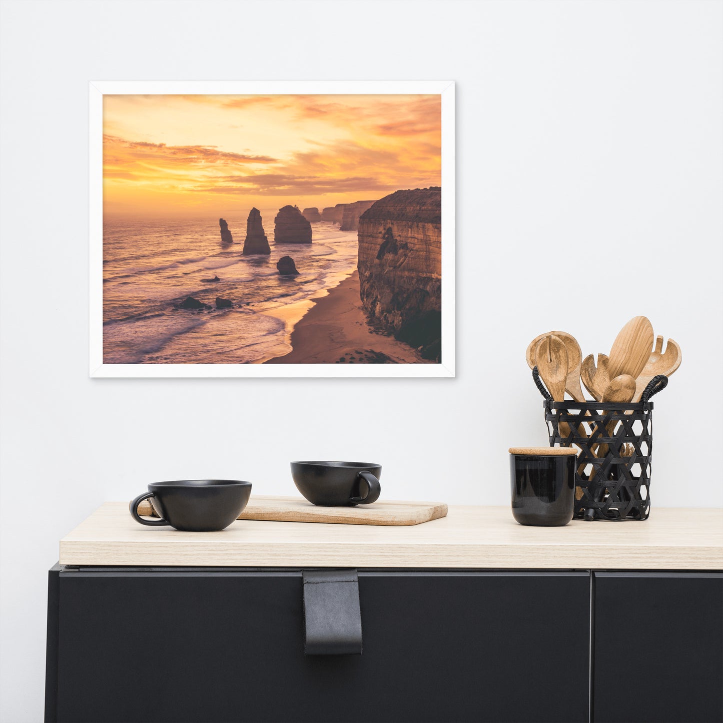 Twelve Apostles at Sunset Victoria, Australia with Daydream Effect Framed Wall Art Prints