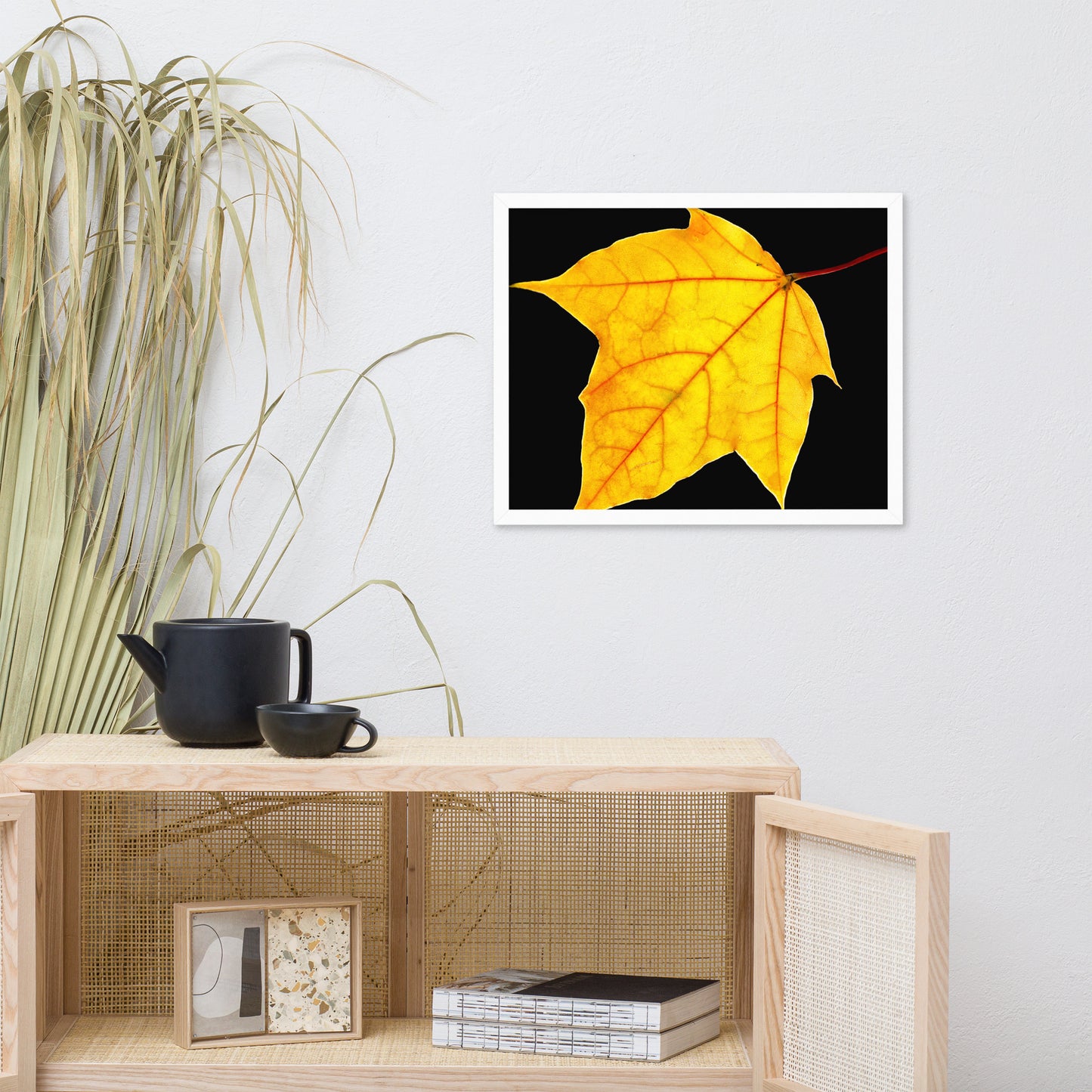 Brilliant Yellow Botanical Nature Photo Framed Wall Art Print