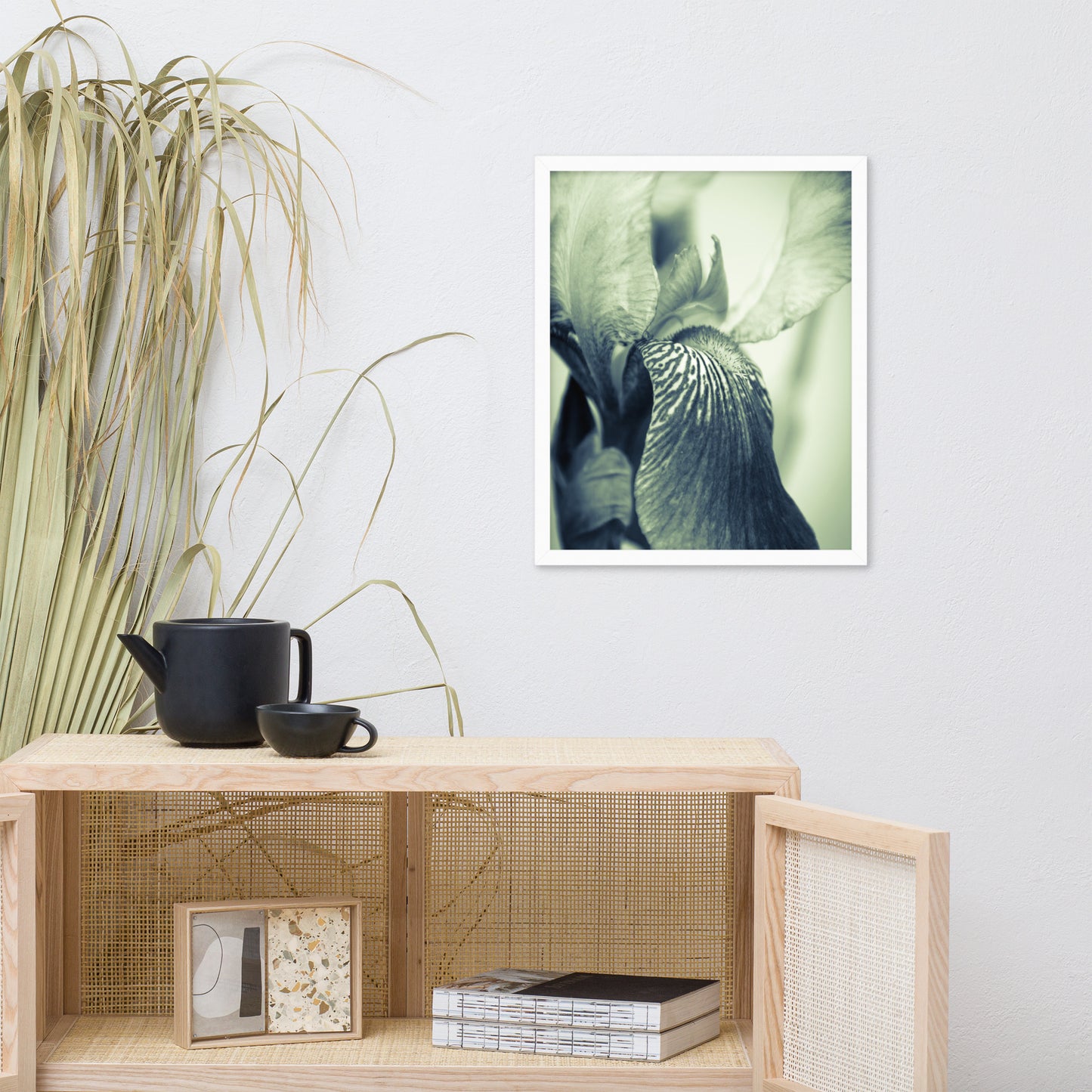 Dining Table Wall Art: Abstract Japanese Iris Delight- Botanical / Floral / Flora / Flowers / Nature Photograph Framed Wall Art Print - Artwork - Wall Decor - Home Decor
