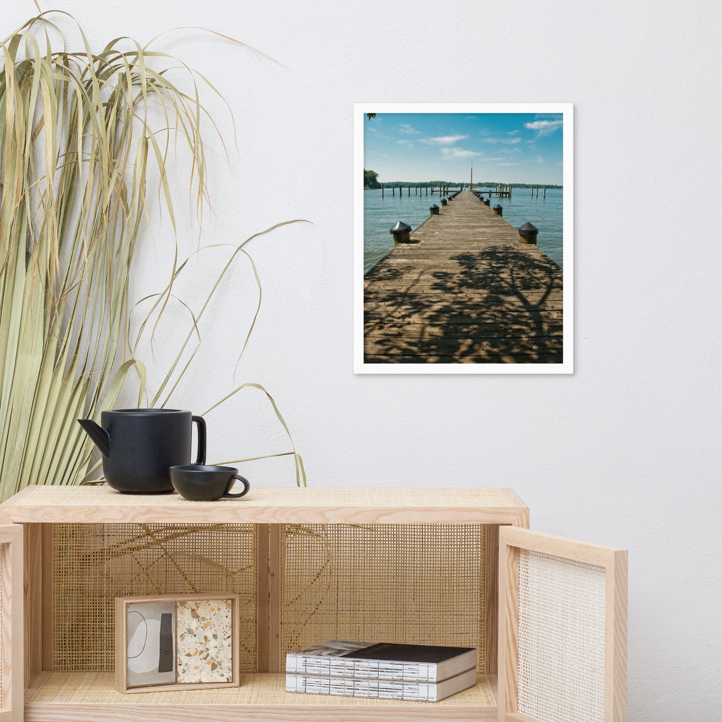 Endless Dock Coastal Landscape Framed Photo Wall Art Prints