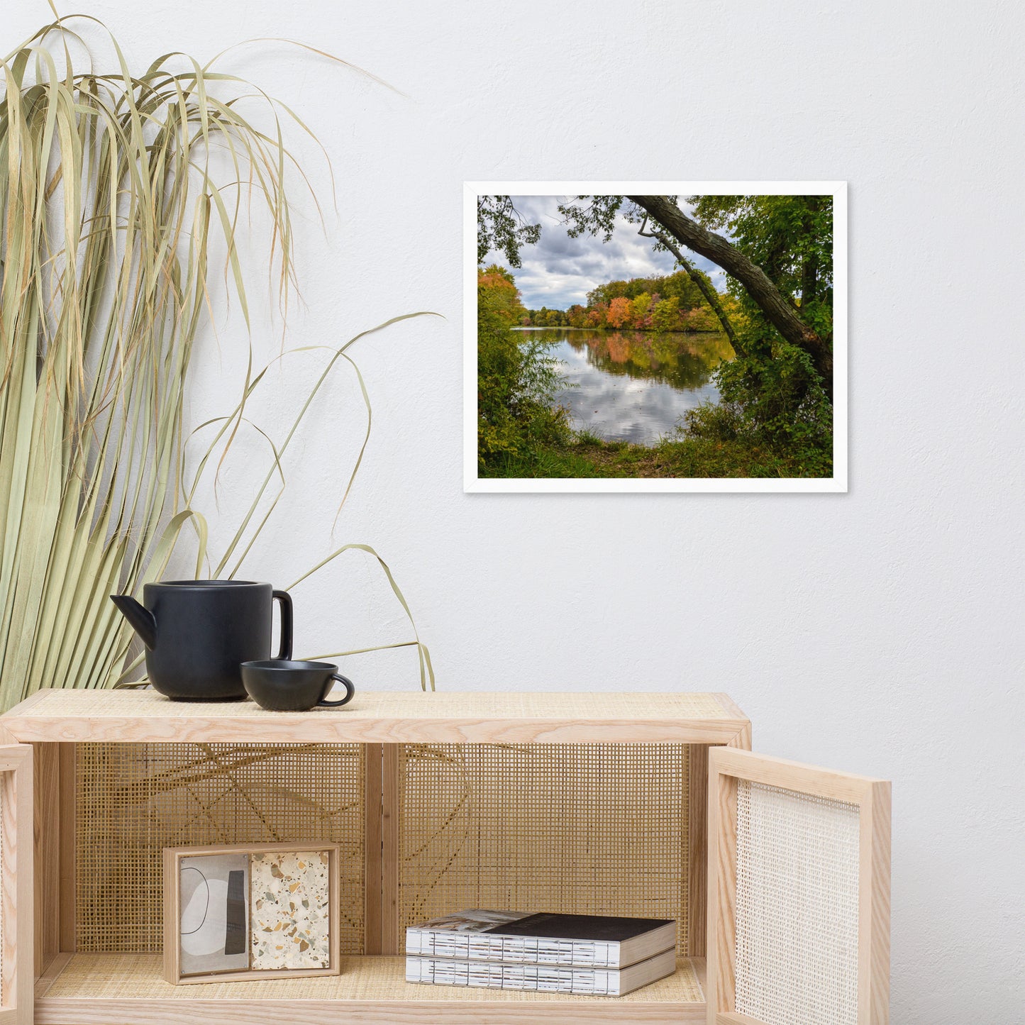 Lost In Autumn Color Landscape Framed Photo Paper Wall Art Prints