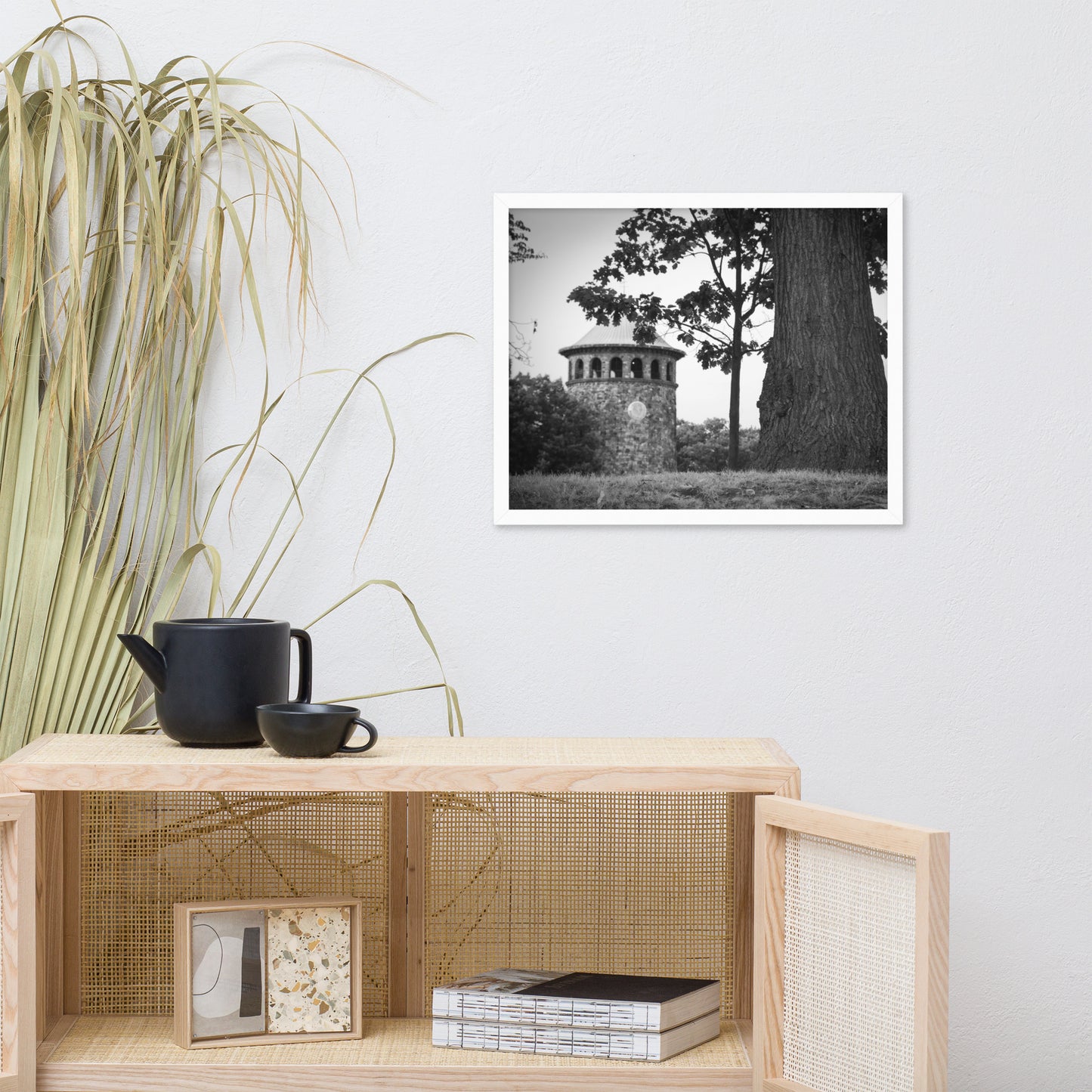 Rockford Tower in Black and White Framed Photo Paper Wall Art Prints