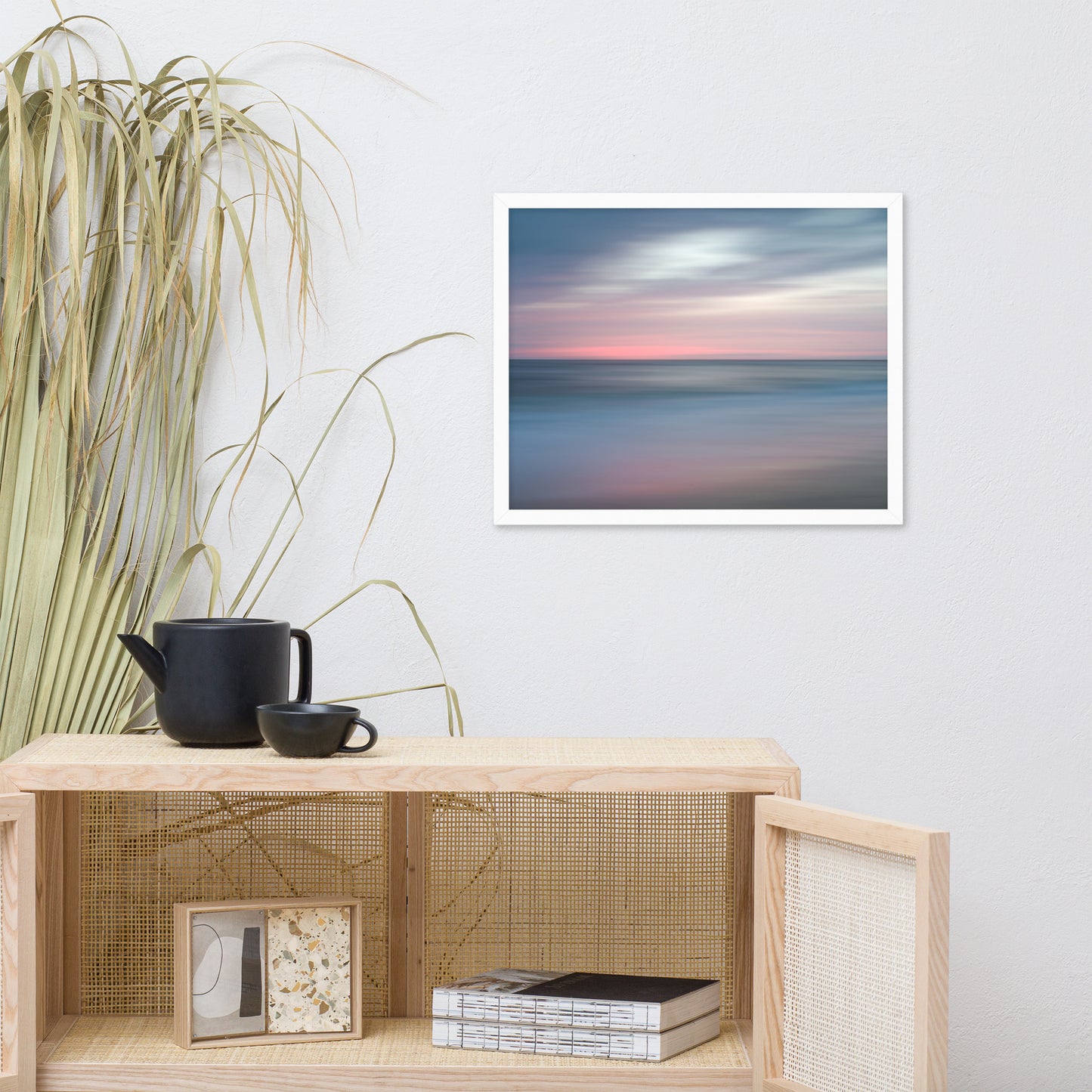 The Colors of Evening Abstract Coastal Landscape Framed Photo Paper Wall Art Prints