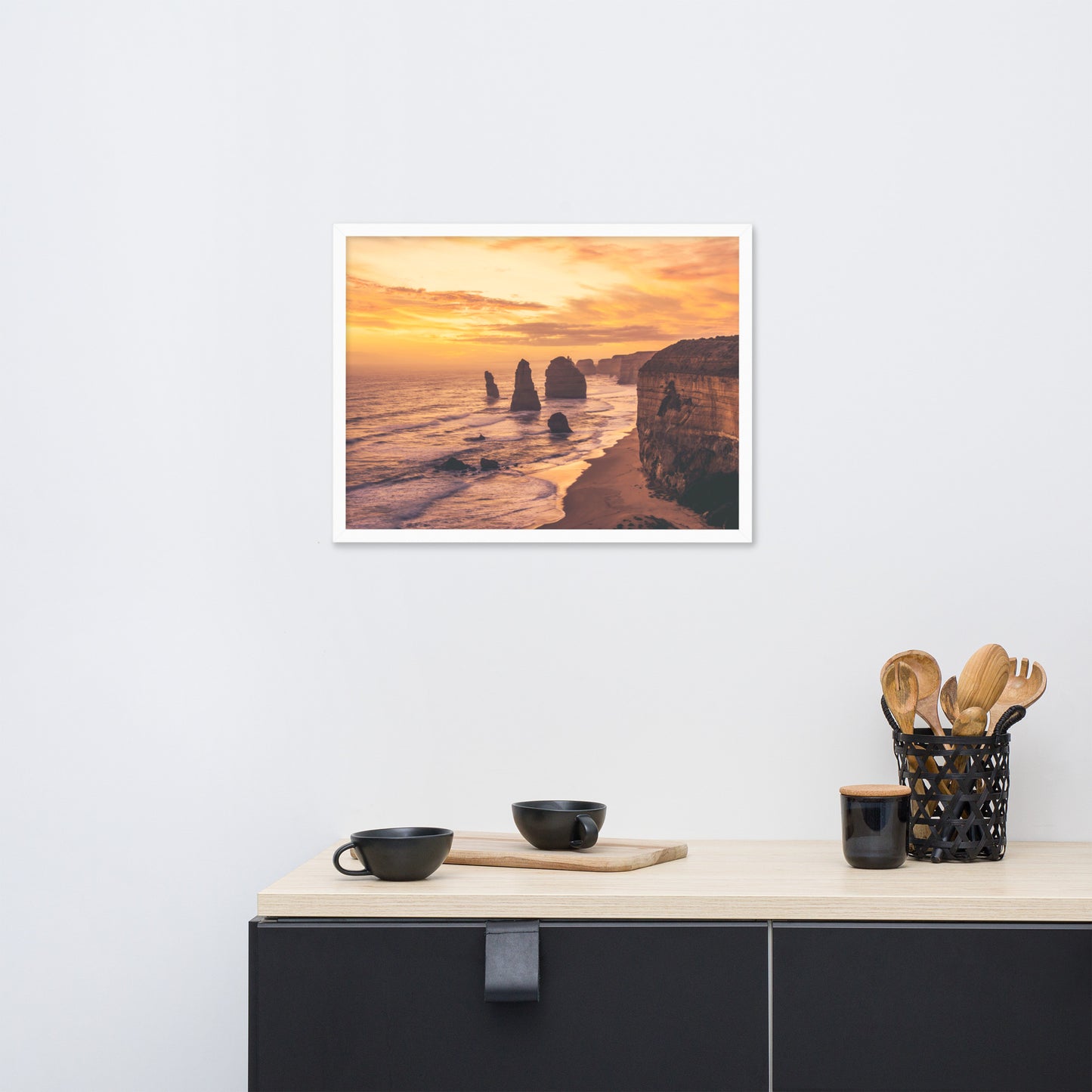 Twelve Apostles at Sunset Victoria, Australia with Daydream Effect Framed Wall Art Prints