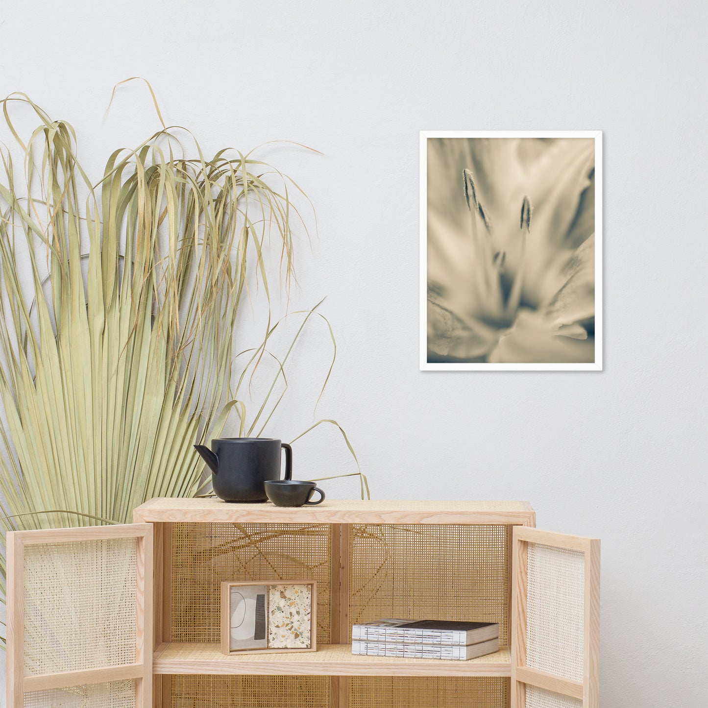 Calm Passions Floral Nature Photo Framed Wall Art Print