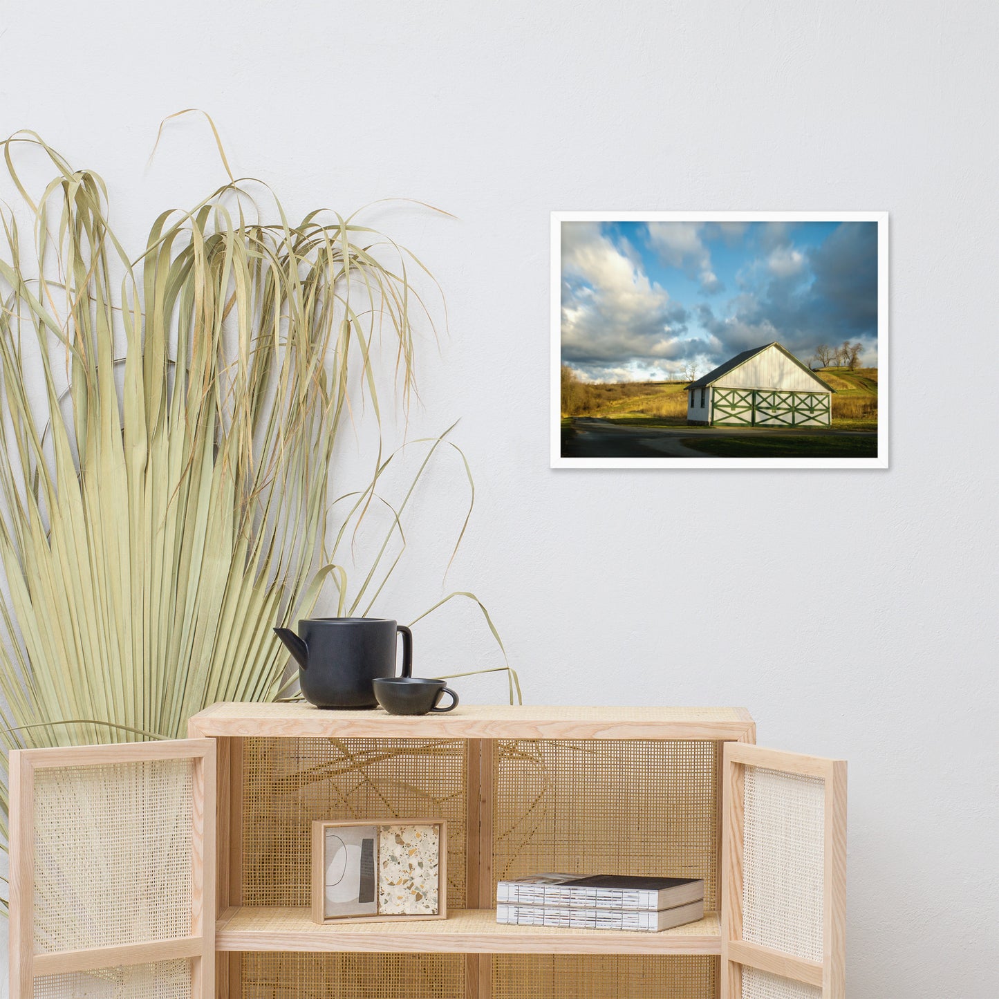 Pictures To Hang On Bedroom Walls: Aging Barn in the Morning Sun - Rural / Country Style Landscape / Nature Photograph Framed Wall Art Print - Wall Decor - Artwork