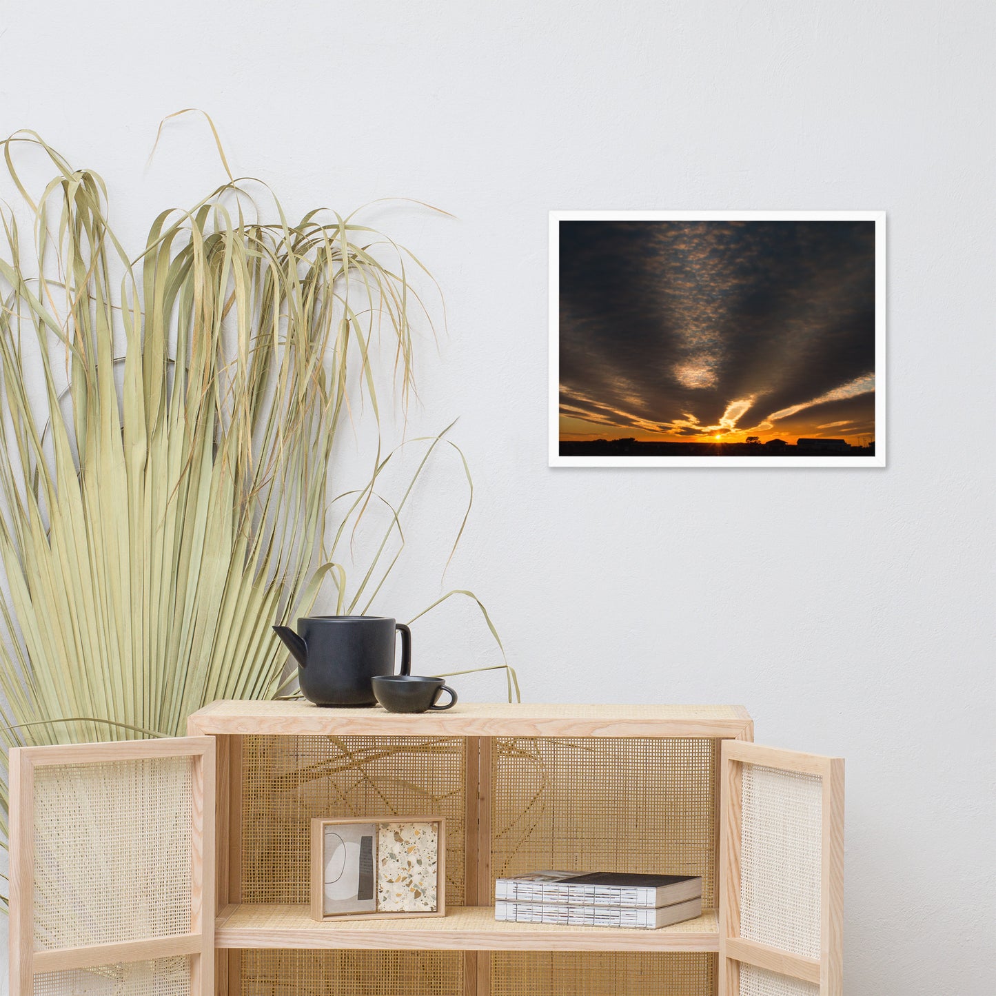 Sunset Indian River Inlet Coastal Landscape Framed Photo Paper Wall Art Prints