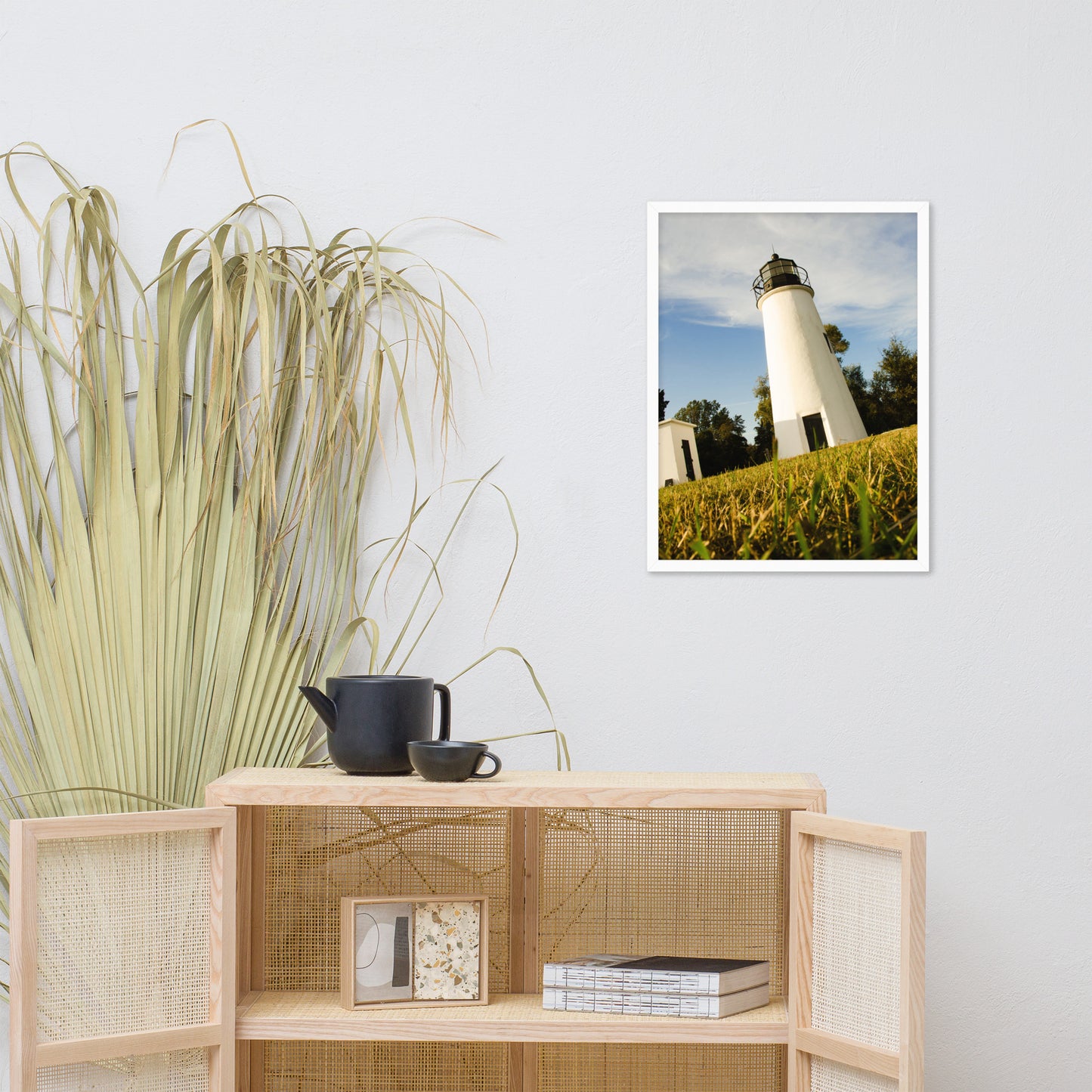 Turkey Point Lighthouse Coastal Landscape Framed Photo Paper Wall Art Prints