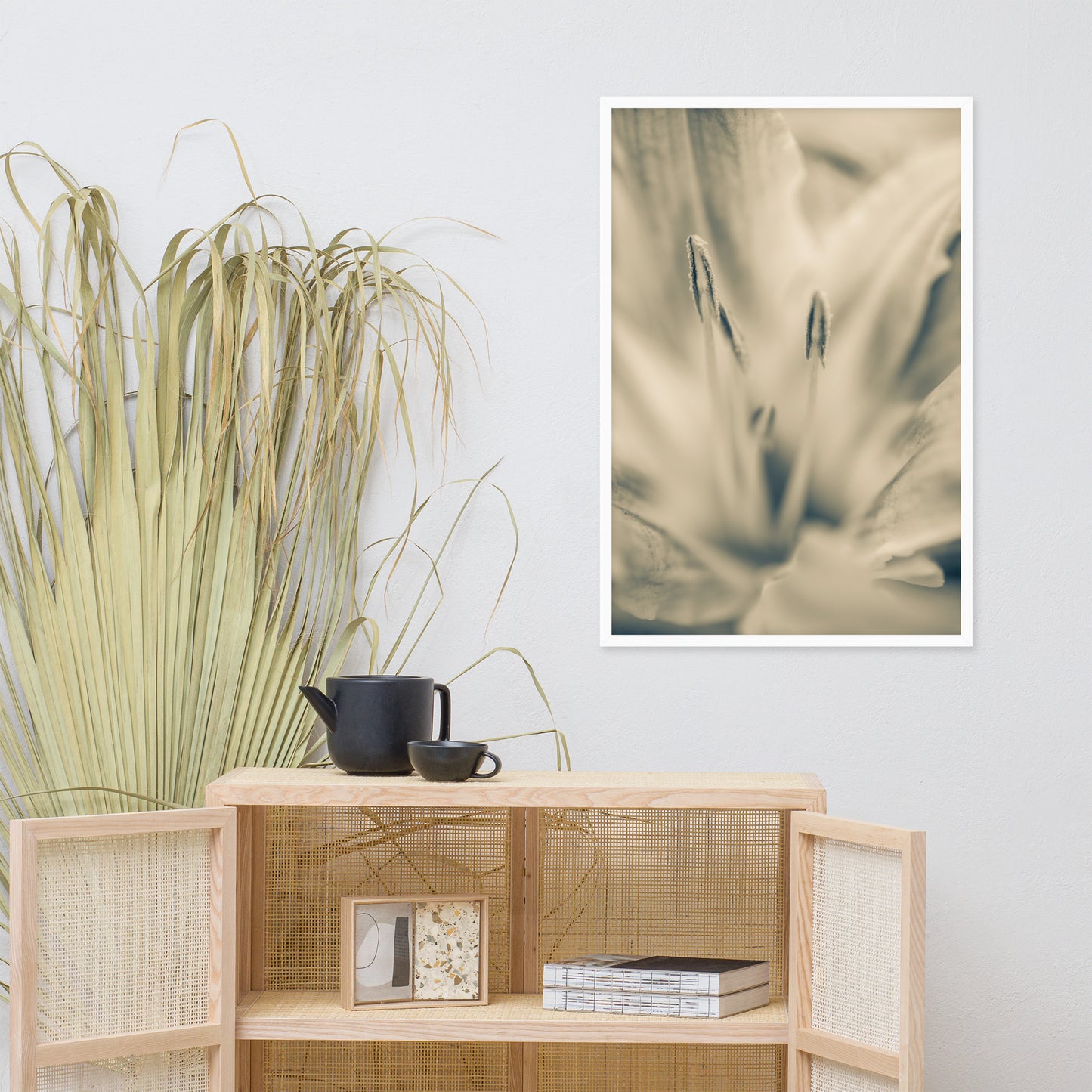 Calm Passions Floral Nature Photo Framed Wall Art Print