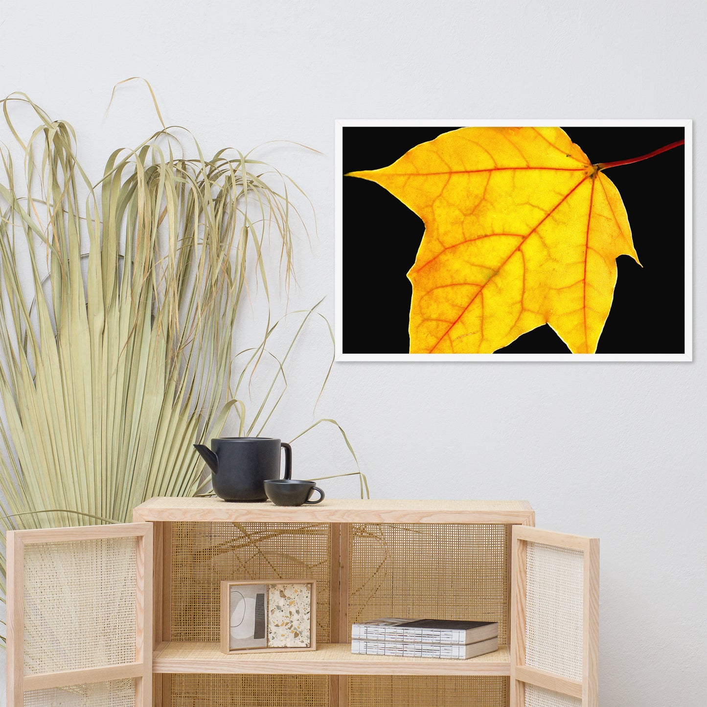 Brilliant Yellow Botanical Nature Photo Framed Wall Art Print