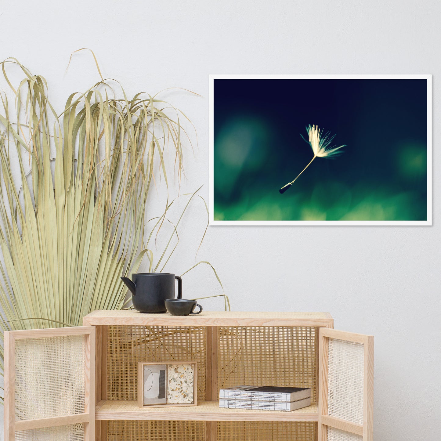 Blowing in the Wind Botanical Nature Photo Framed Wall Art Print
