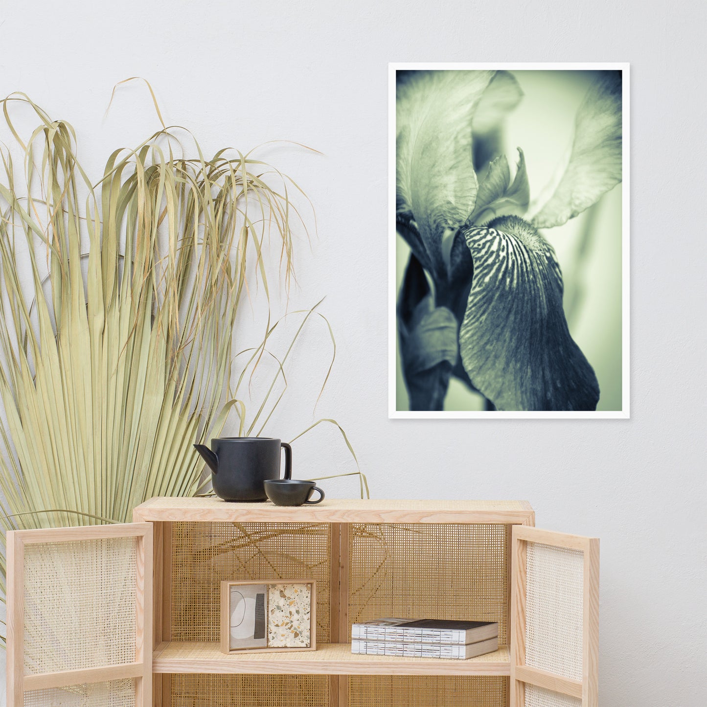 Dining Room Table Wall Decor: Abstract Japanese Iris Delight- Botanical / Floral / Flora / Flowers / Nature Photograph Framed Wall Art Print - Artwork - Wall Decor - Home Decor