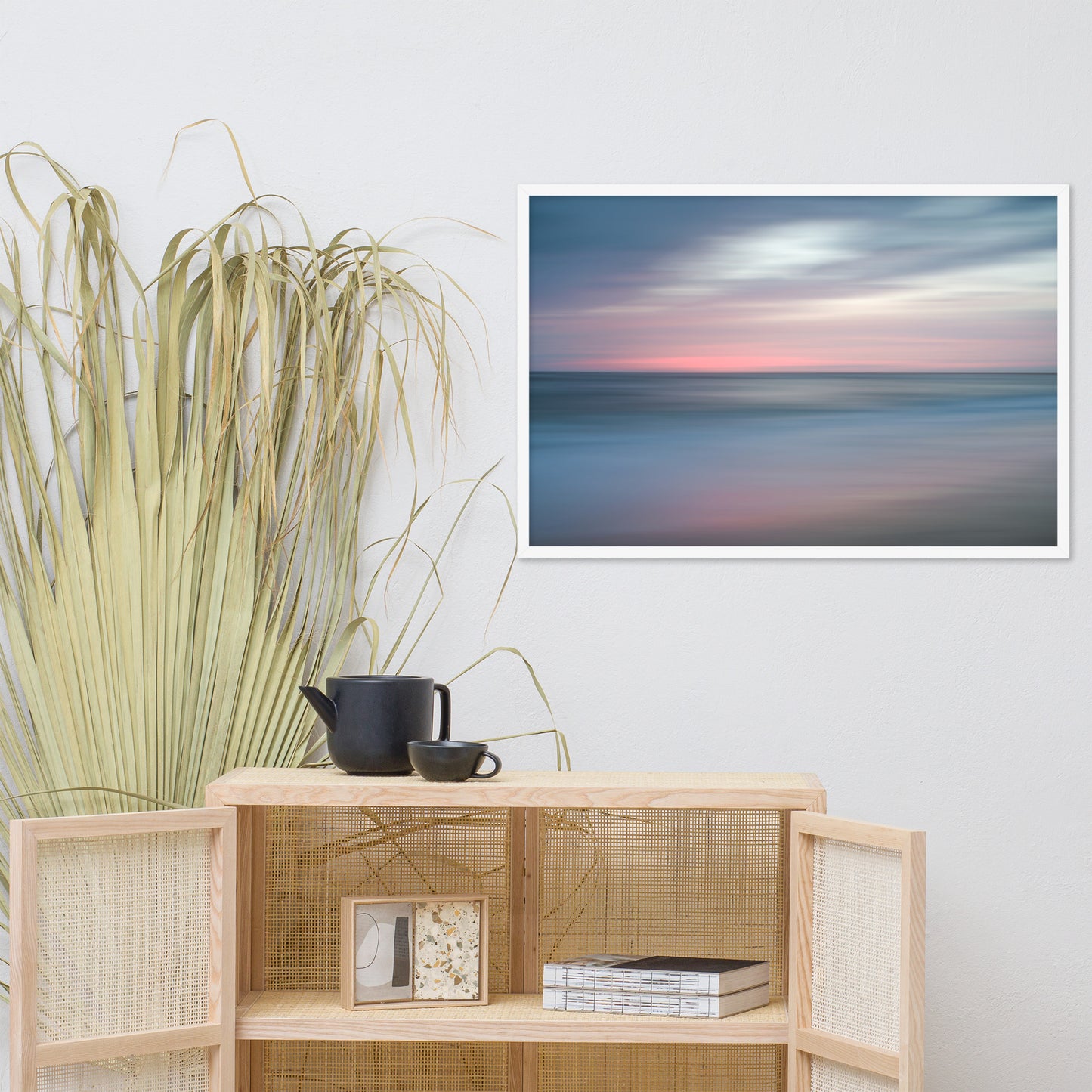 The Colors of Evening Abstract Coastal Landscape Framed Photo Paper Wall Art Prints