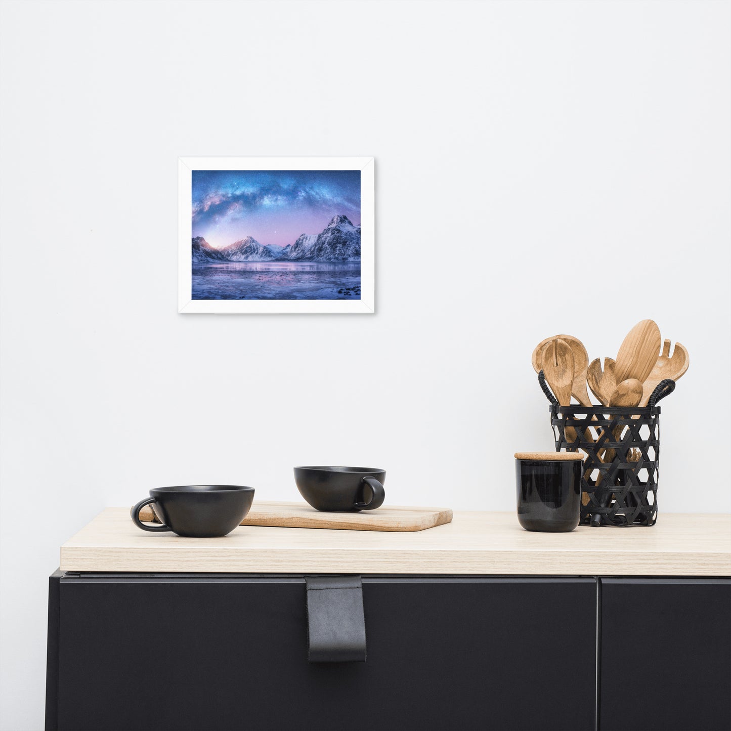 Milky Way Lofoten Islands, Norway Framed Wall Art Prints