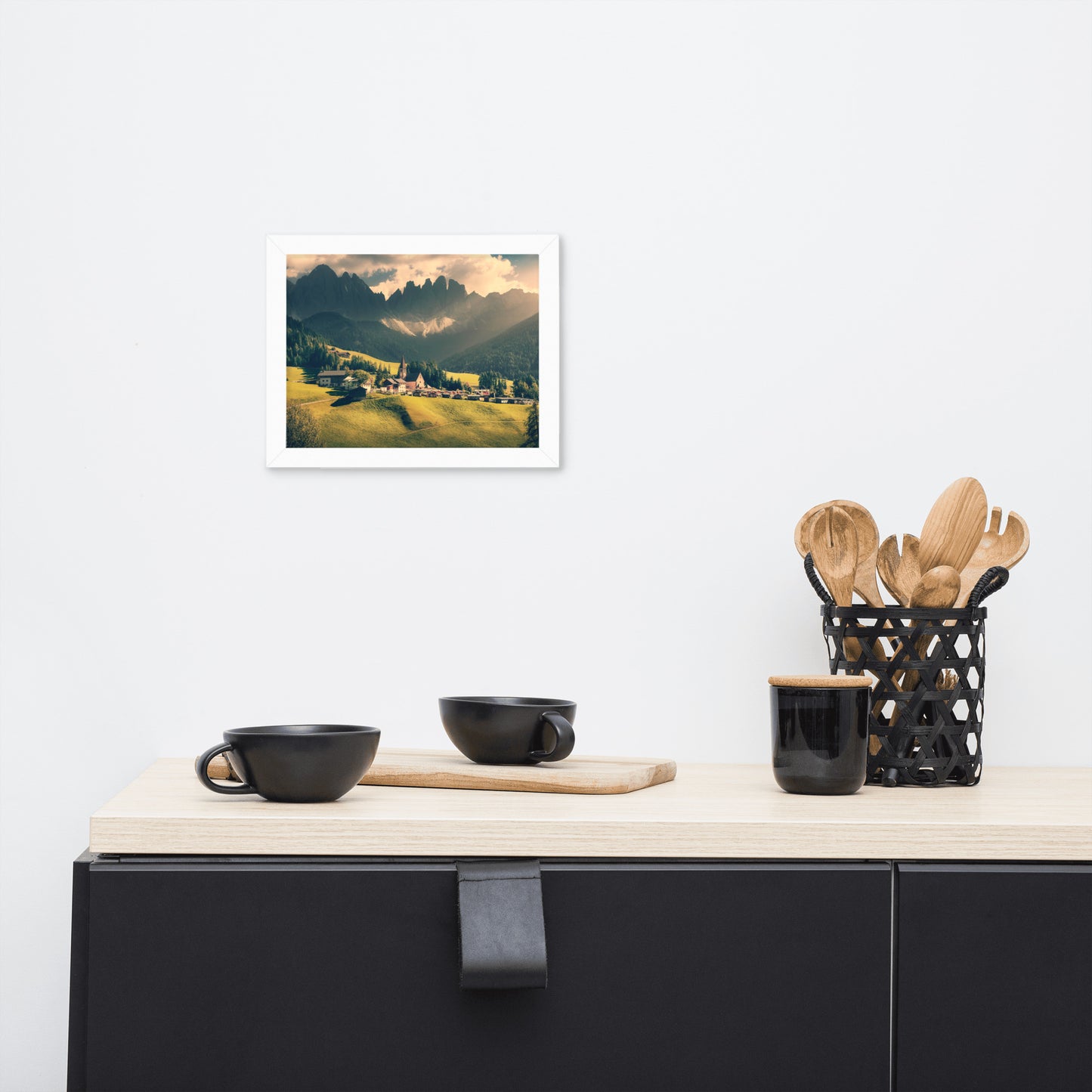 Sun Rays and Santa Maddalena Framed Wall Art Prints