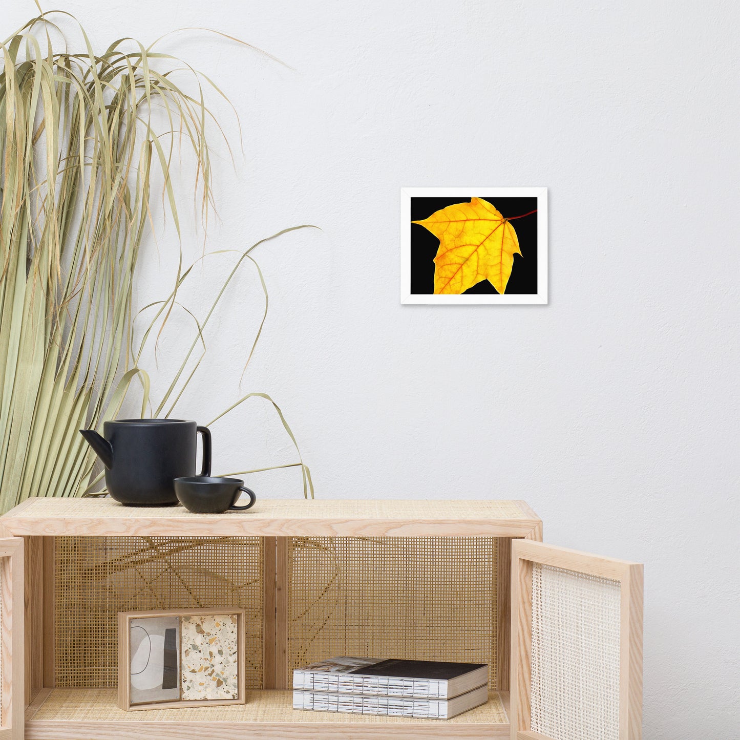 Brilliant Yellow Botanical Nature Photo Framed Wall Art Print