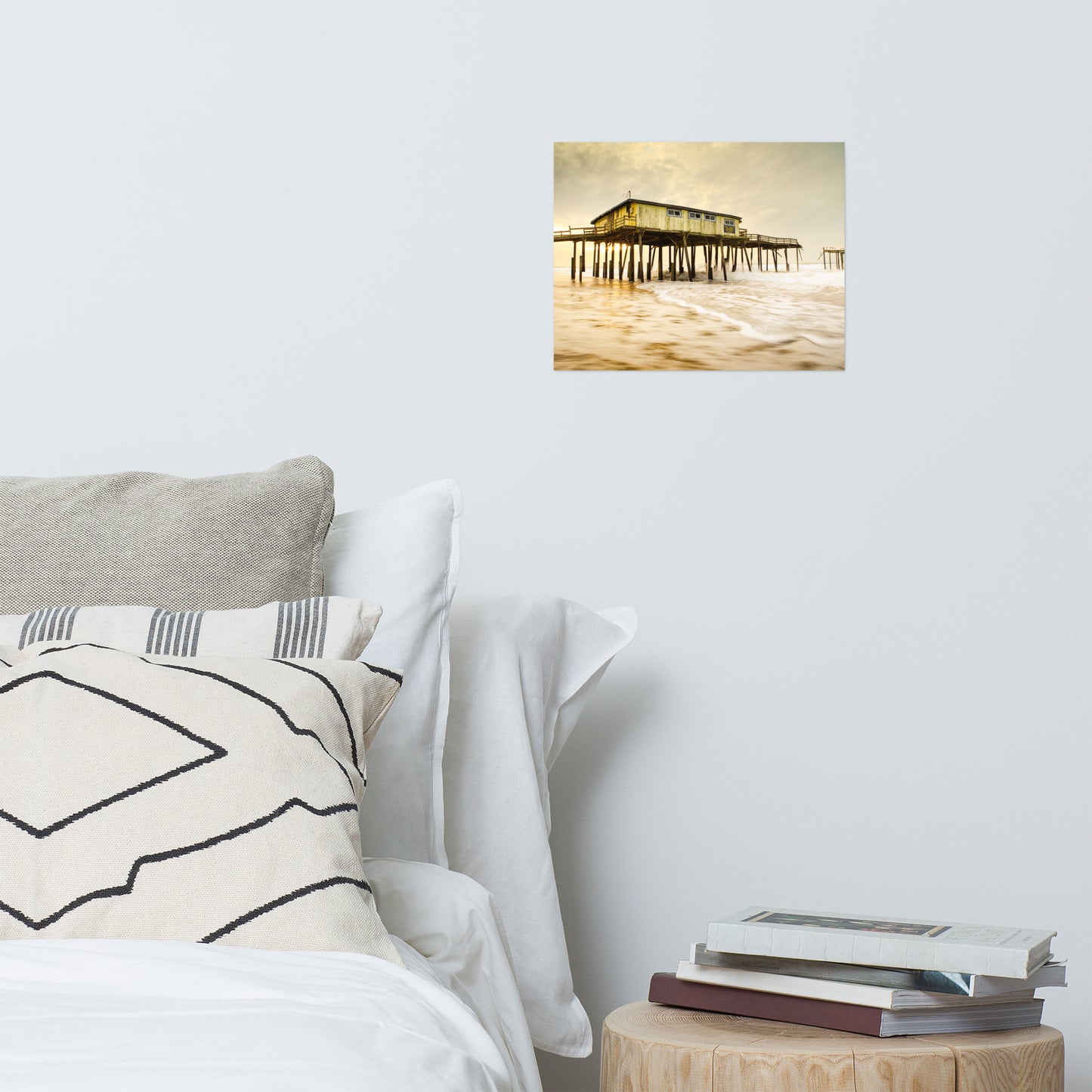 Abandoned Frisco Fishing Pier Coastal Landscape Photo Loose Wall Art Prints