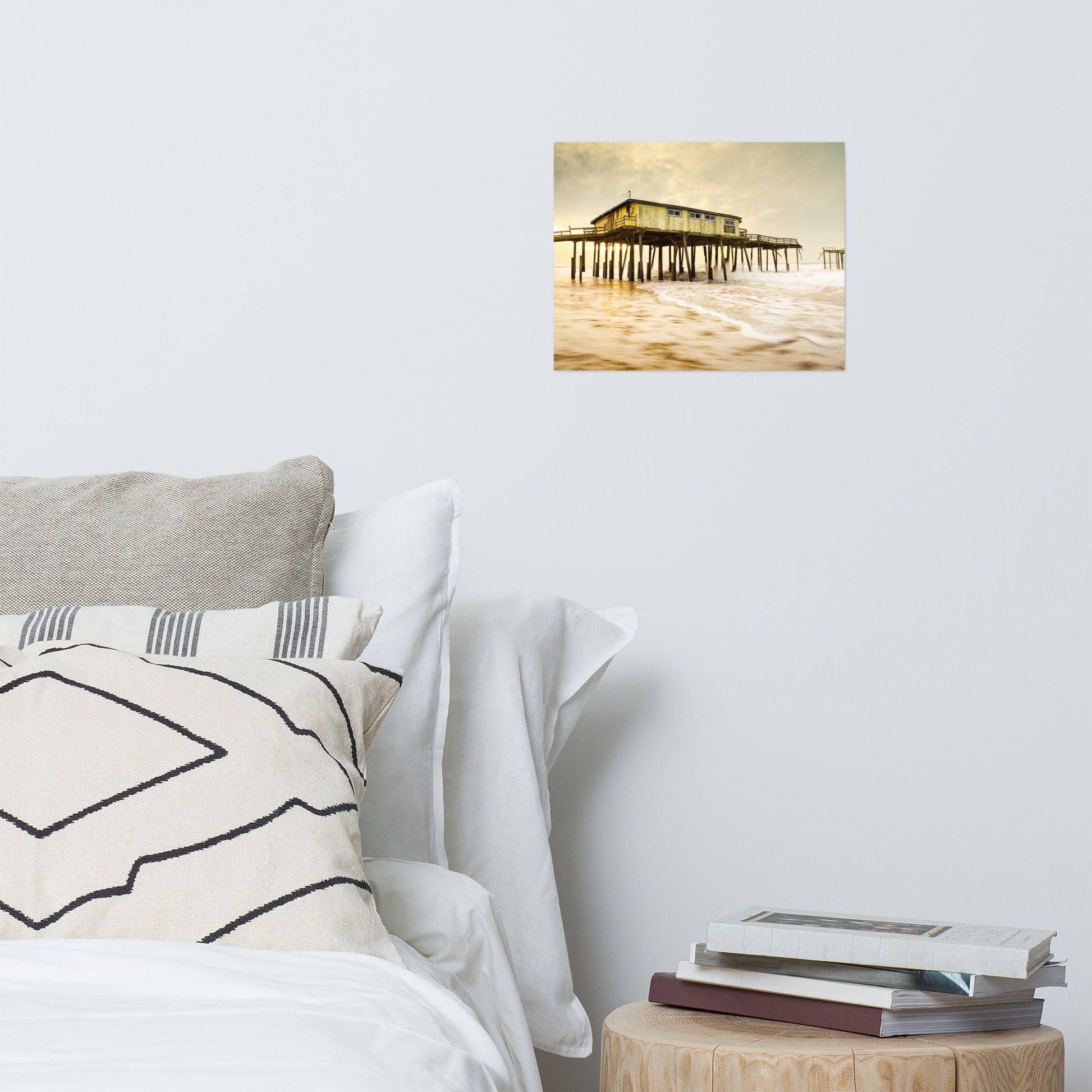 Abandoned Frisco Fishing Pier Coastal Landscape Photo Loose Wall Art Prints