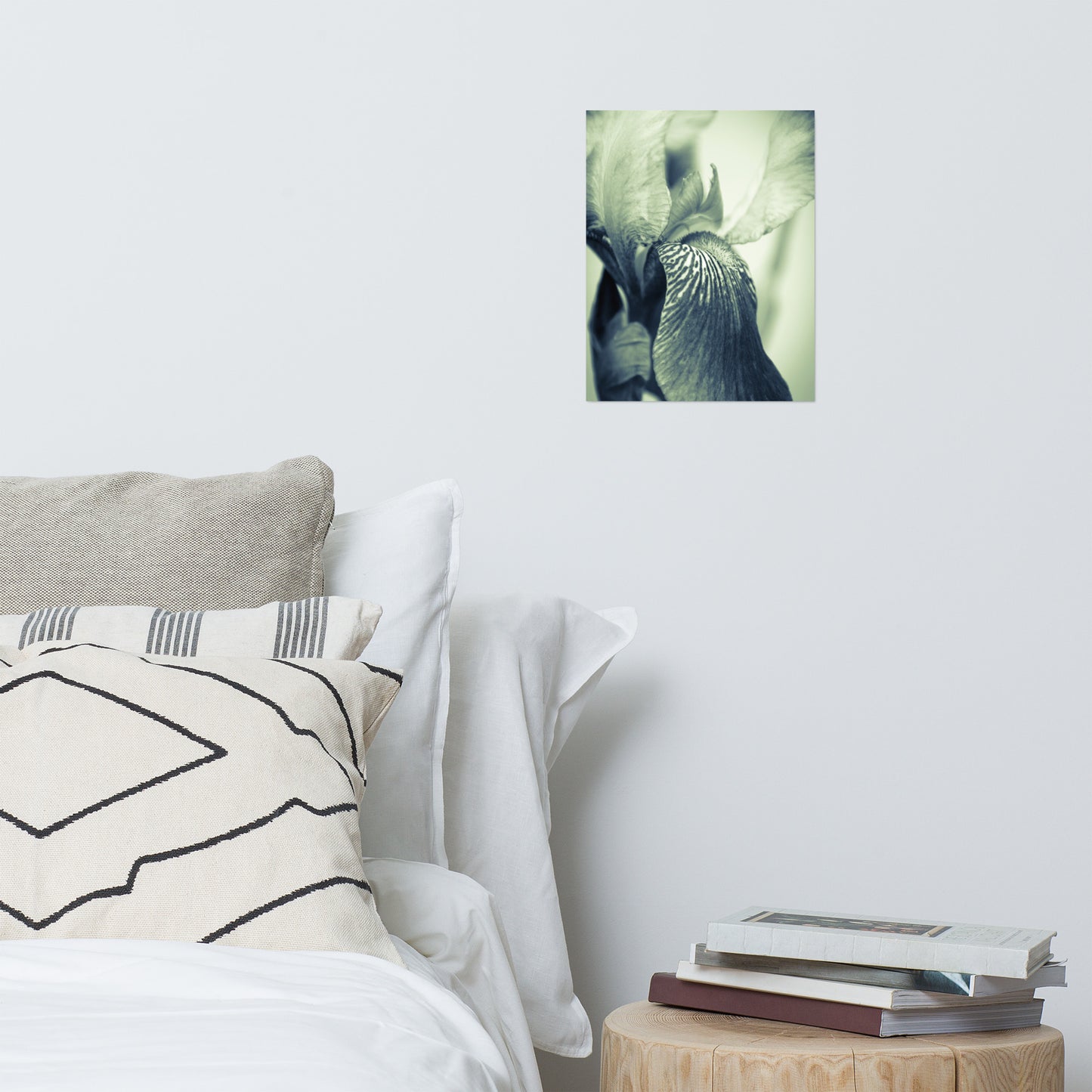 Wall Art For Guest Room: Abstract Japanese Iris Delight - Botanical / Floral / Flora / Flowers / Nature Photograph Loose / Unframed / Frameless / Frameable Wall Art Print - Artwork