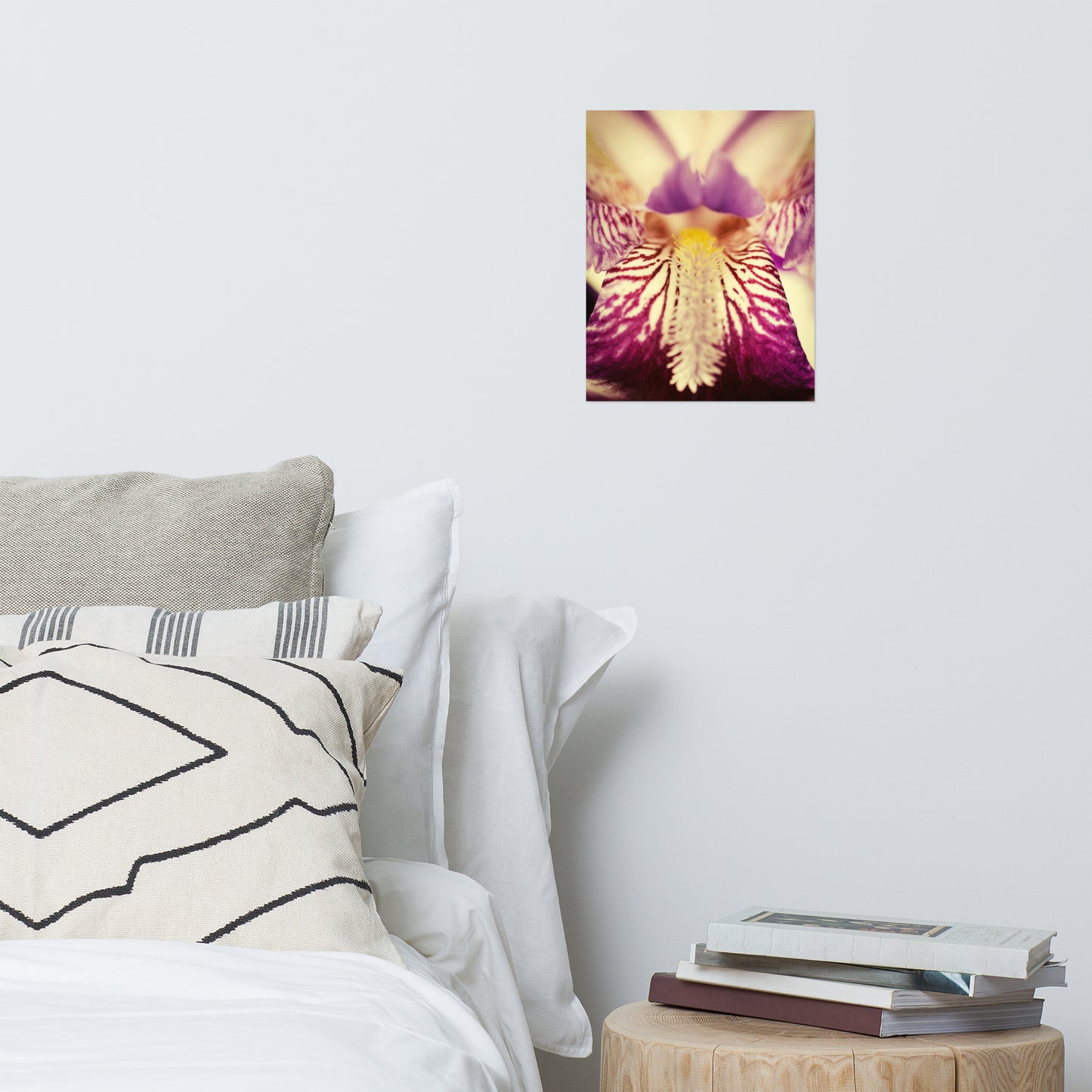 Floral Botanical Wall Art: Antiqued Iris - Botanical / Floral / Flora / Flowers / Nature Photograph Loose / Unframed / Frameless / Frameable Wall Art Print - Artwork