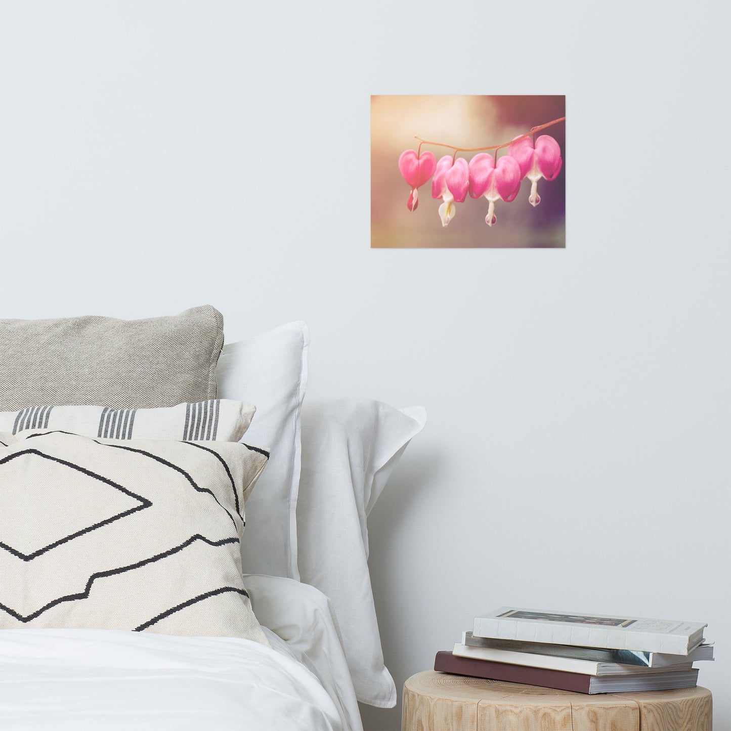 Be Still My Bleeding Heart Warm Summer Glow Floral Nature Photo Loose Unframed Wall Art Prints