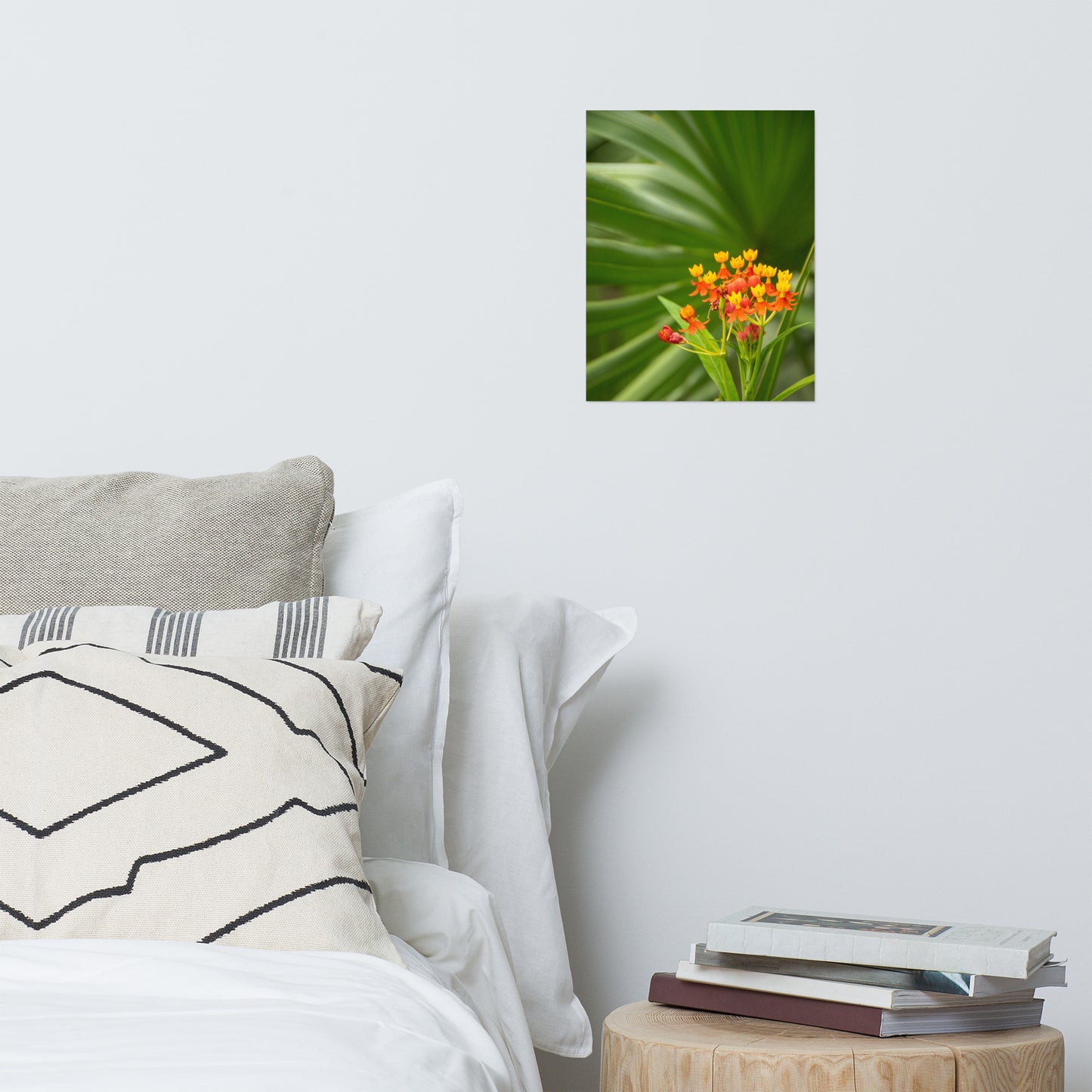 Bloodflowers and Palm Color Floral Nature Photo Loose Unframed Wall Art Prints