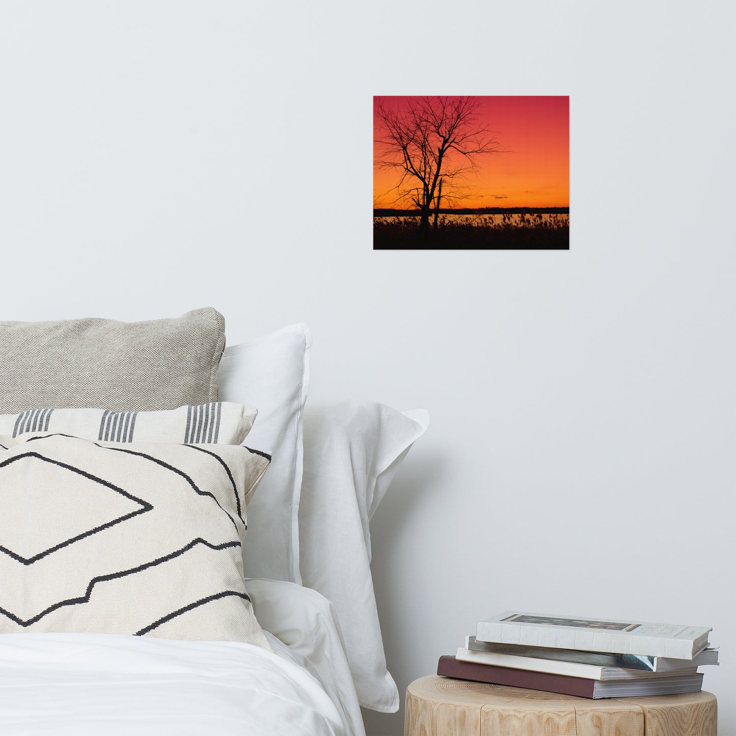 Burning Skies Rustic Farmhouse Style Landscape Photo Loose Wall Art Prints
