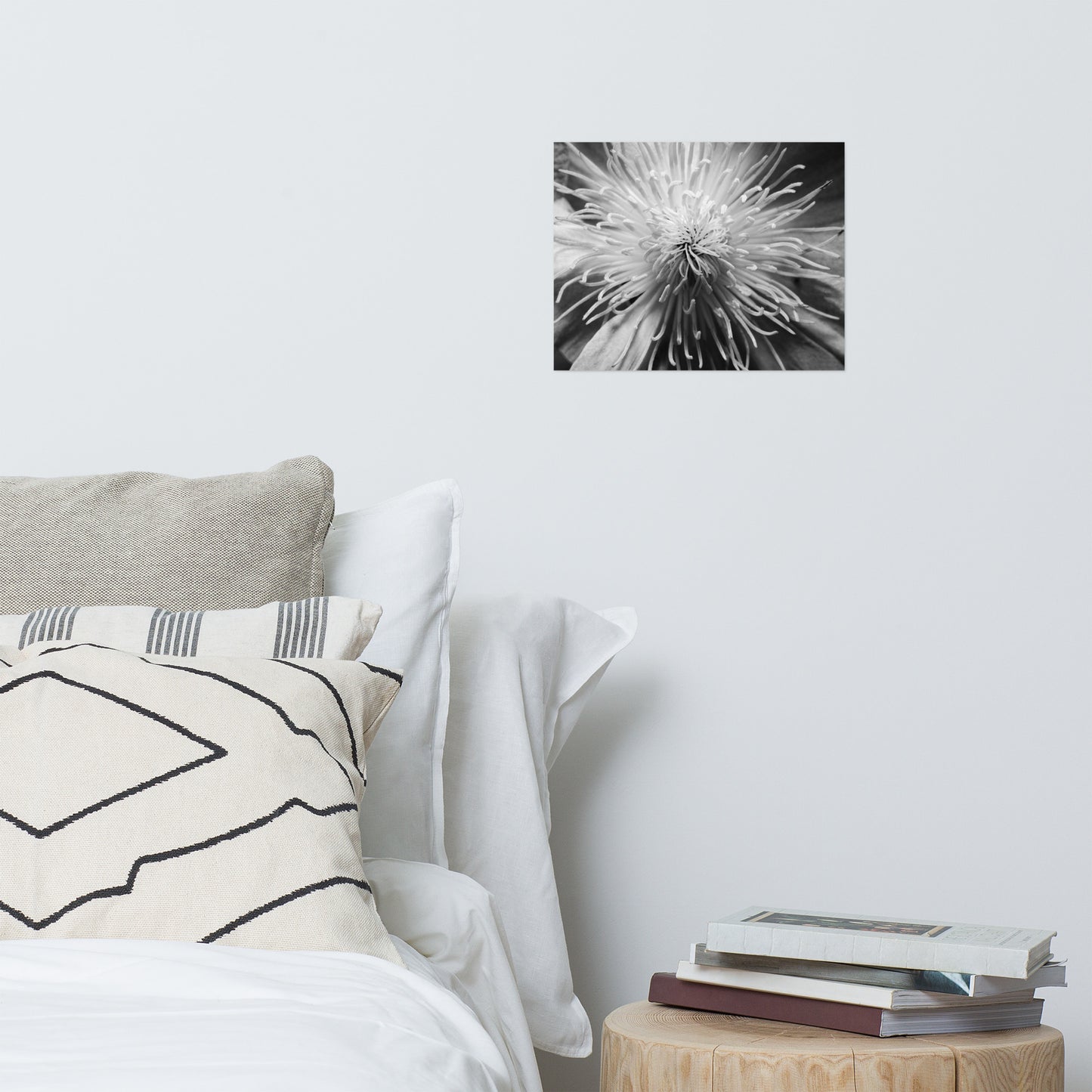 Center of Clematis Floral Nature Photo Loose Unframed Wall Art Prints