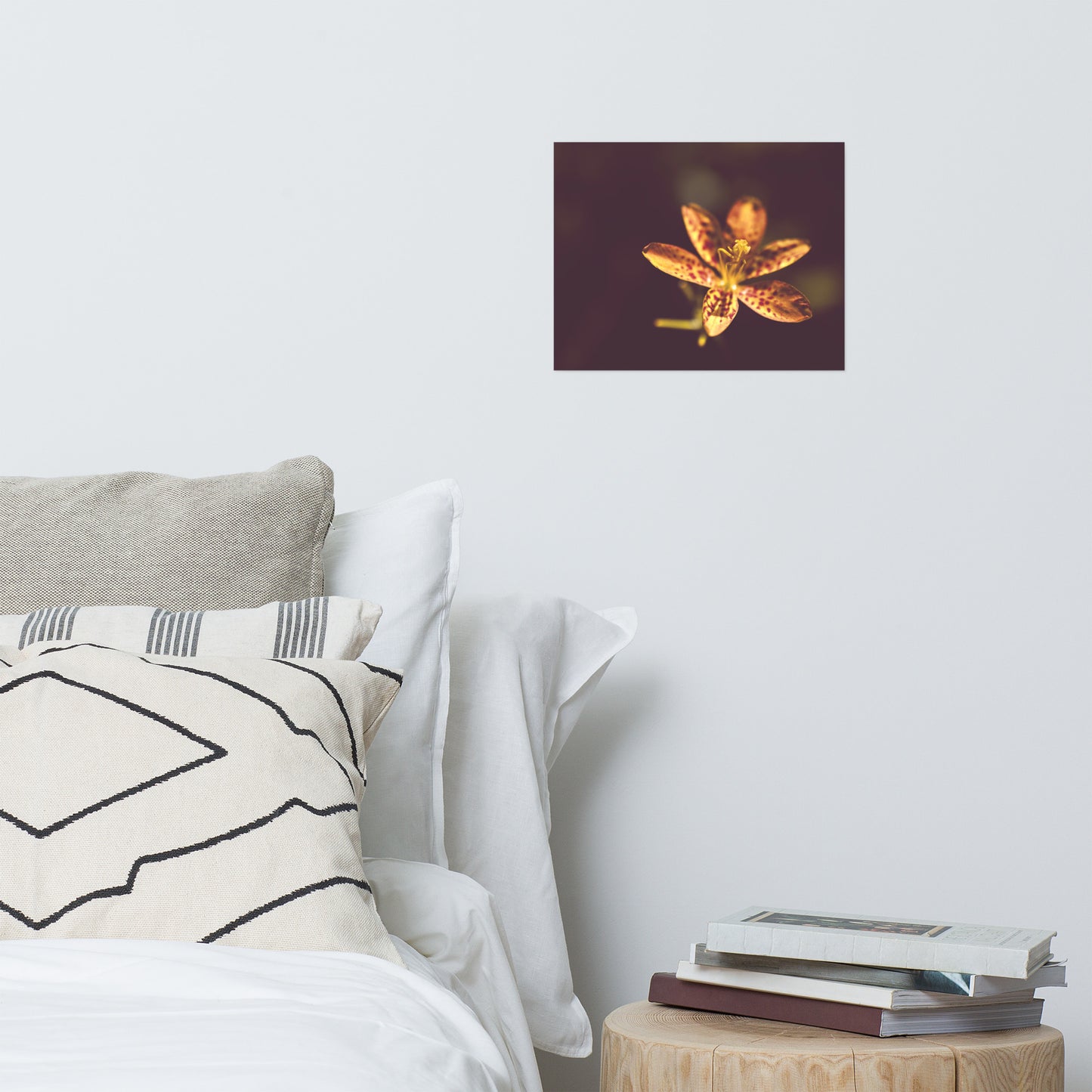 Dramatic Orange Leopard Lily Flower Nature Photo Loose Unframed Wall Art Prints