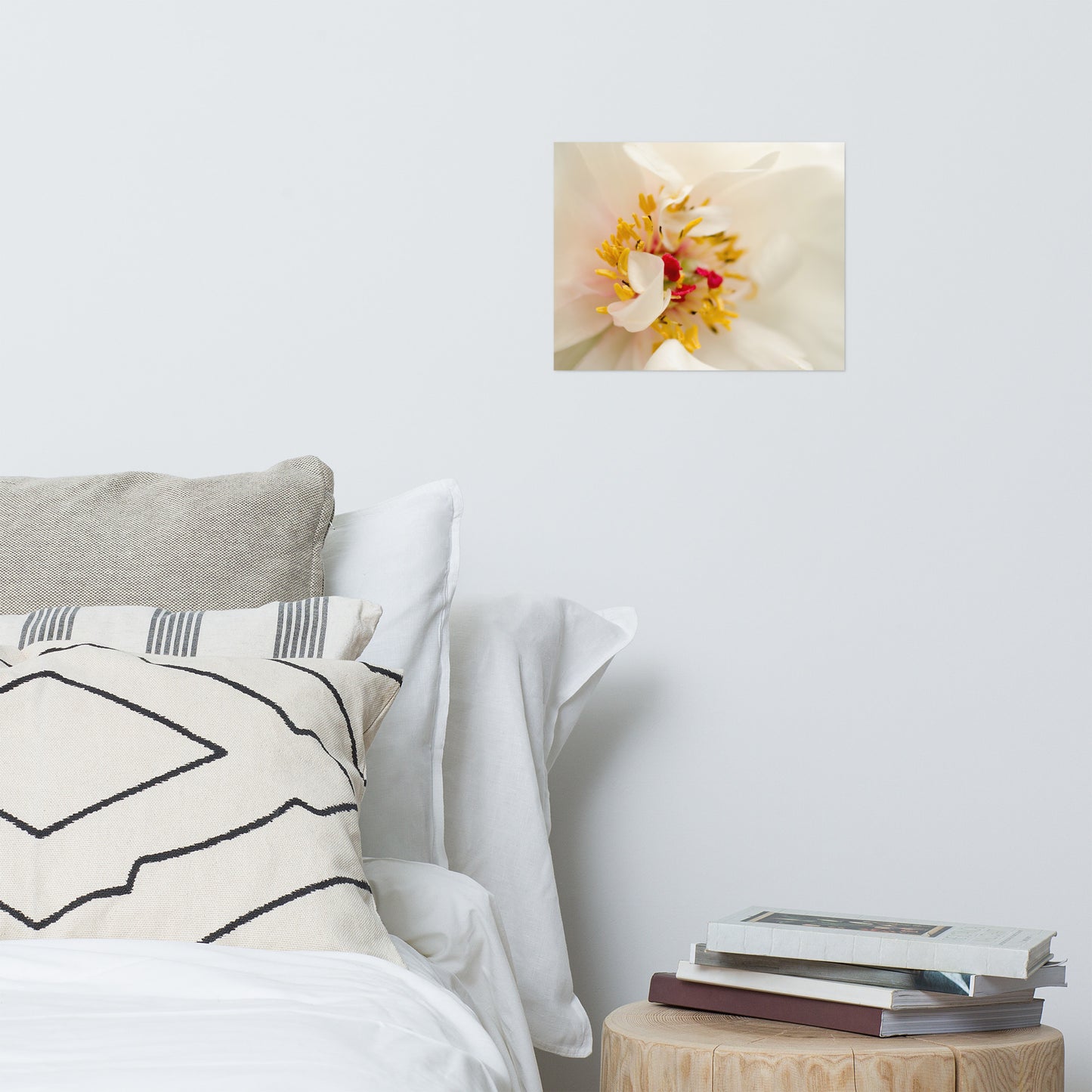Eye of Peony Floral Nature Photo Loose Unframed Wall Art Prints