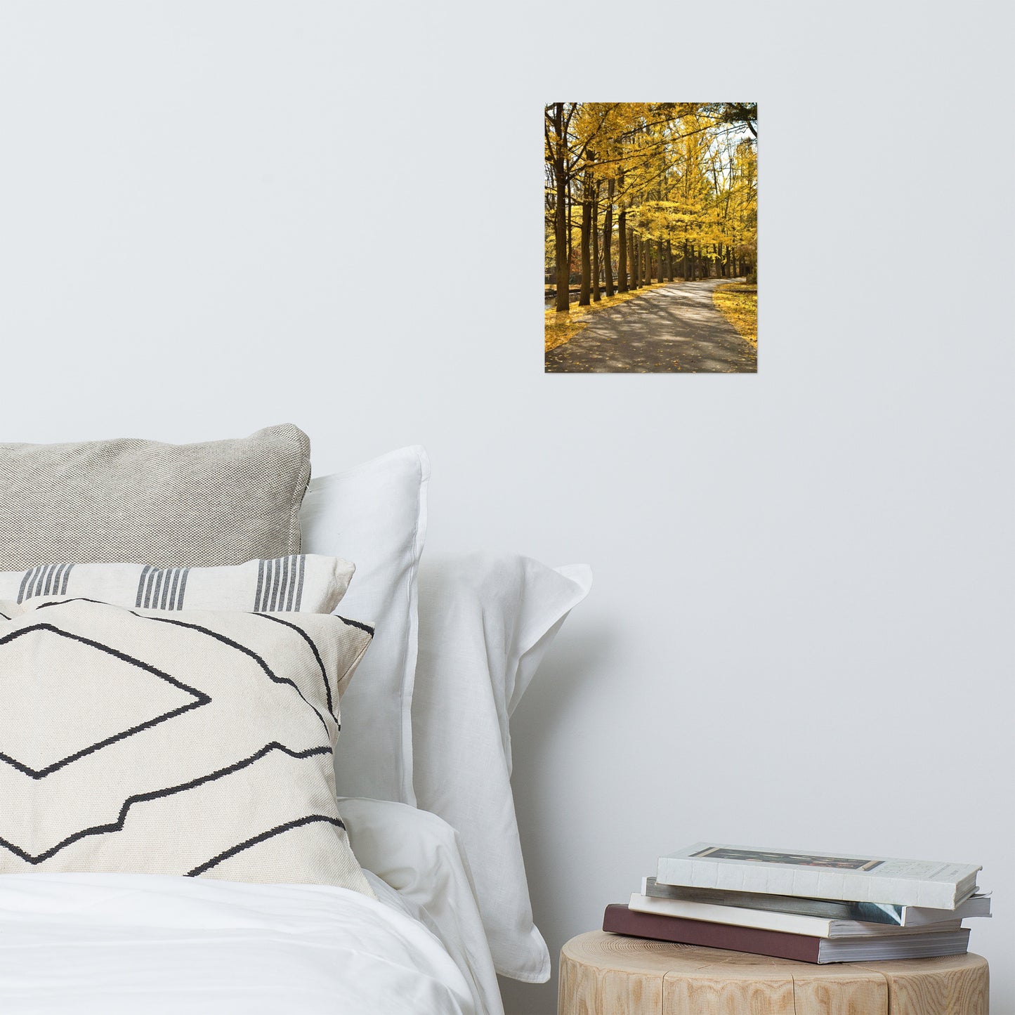 Fall Path Farmhouse Style Landscape Photo Loose Wall Art Print