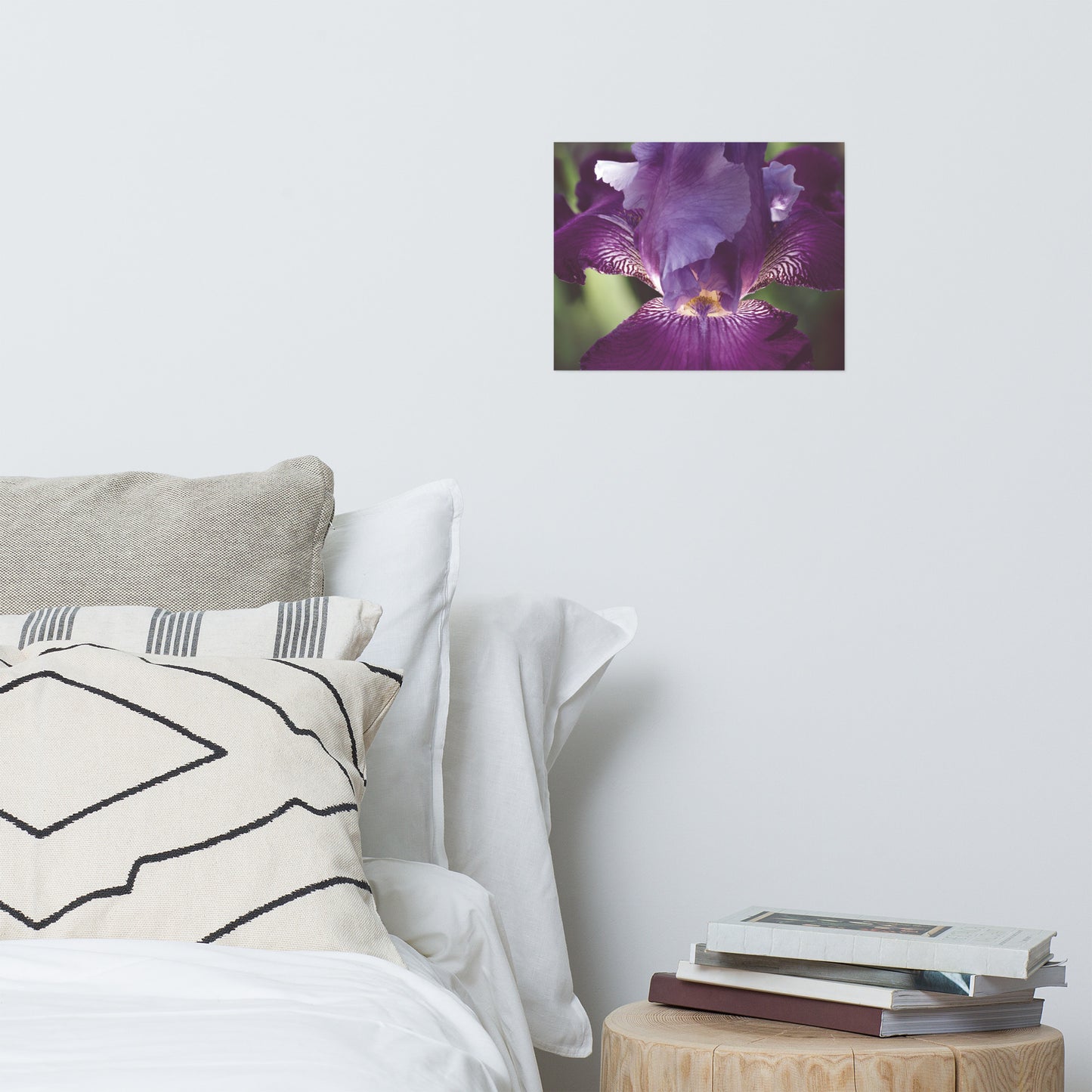 Glowing Iris Moody Midnight Floral Nature Photo Loose Unframed Wall Art Prints