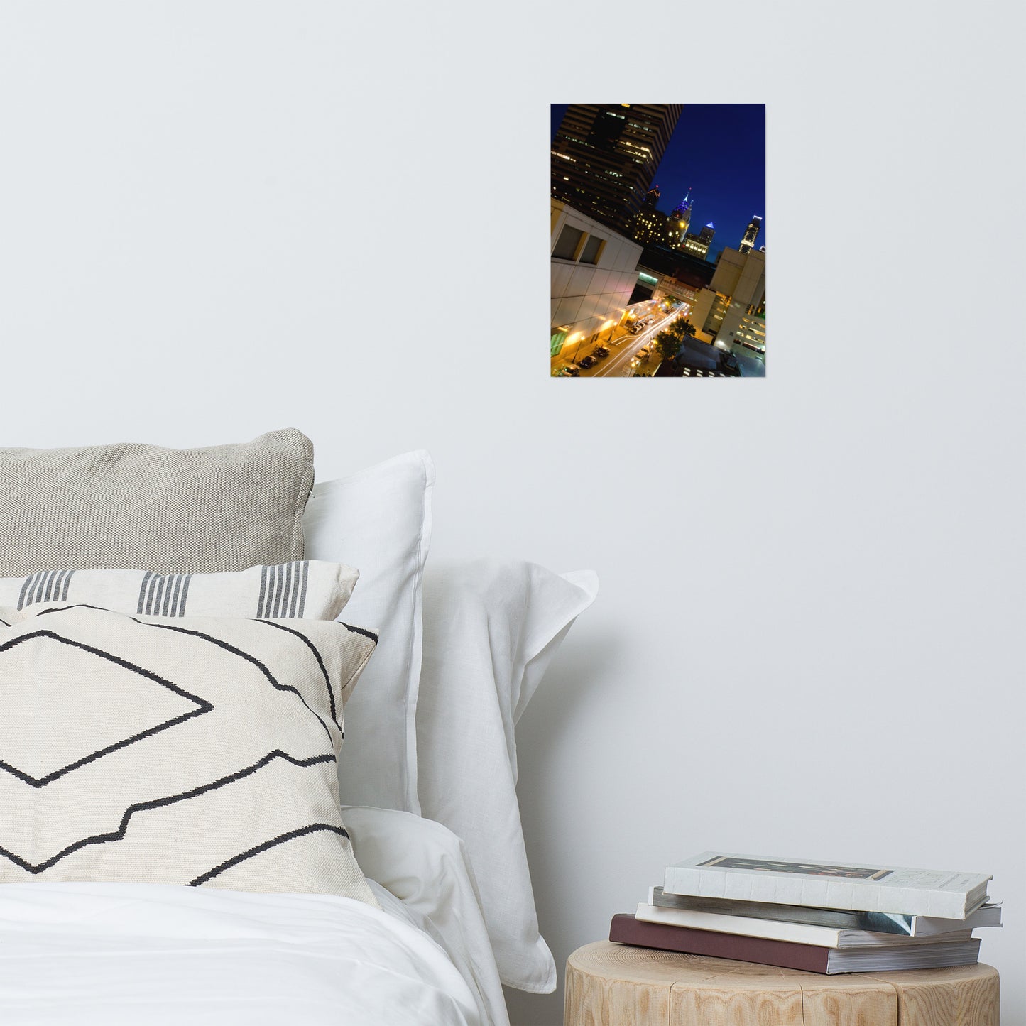 Light Trails In Philly Urban Landscape Loose Unframed Wall Art Prints