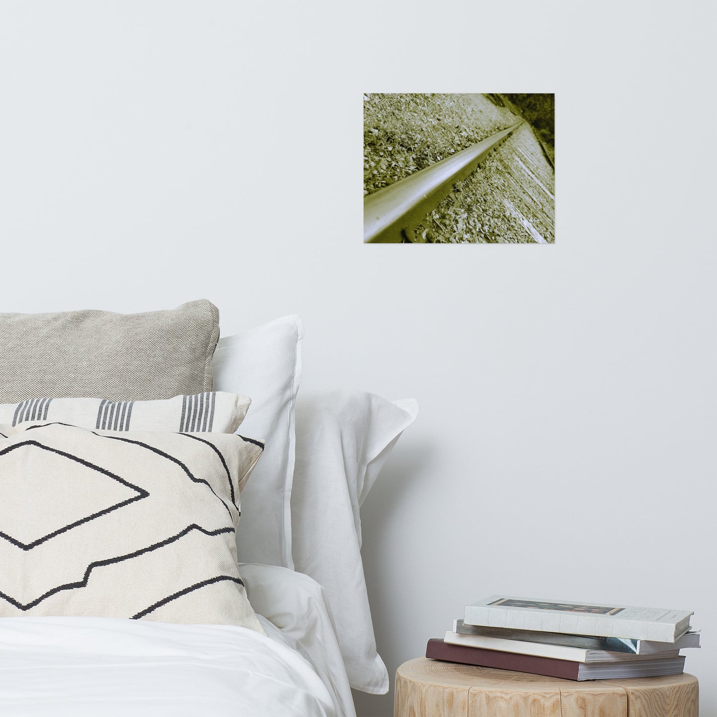 Lonely Rails Rustic Farmhouse Style Industrial Landscape Photo Loose Wall Art Prints