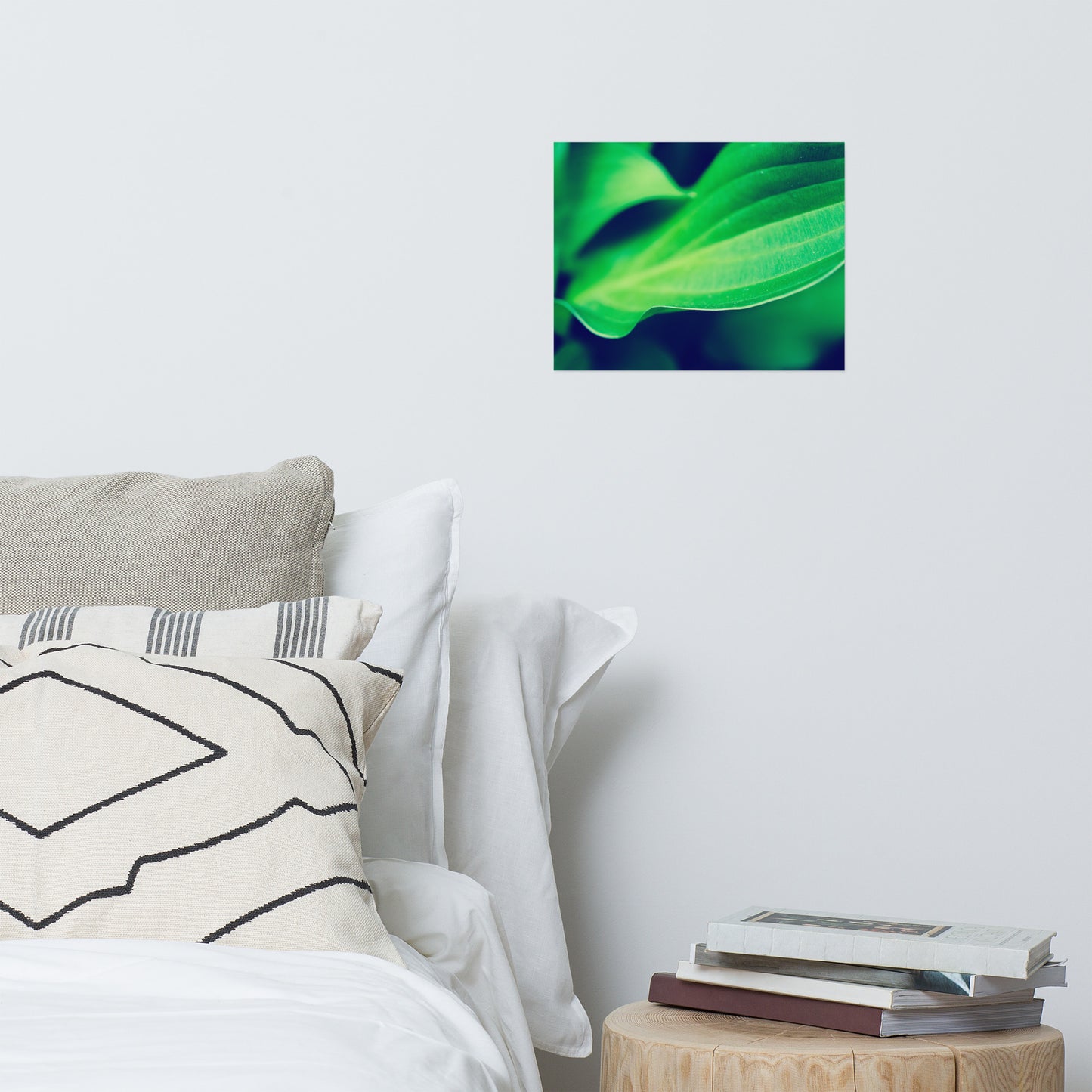 Mellow Hosta Leaves Modern Rustic Farmhouse Style Botanical Nature Photo Loose Unframed Wall Art Prints