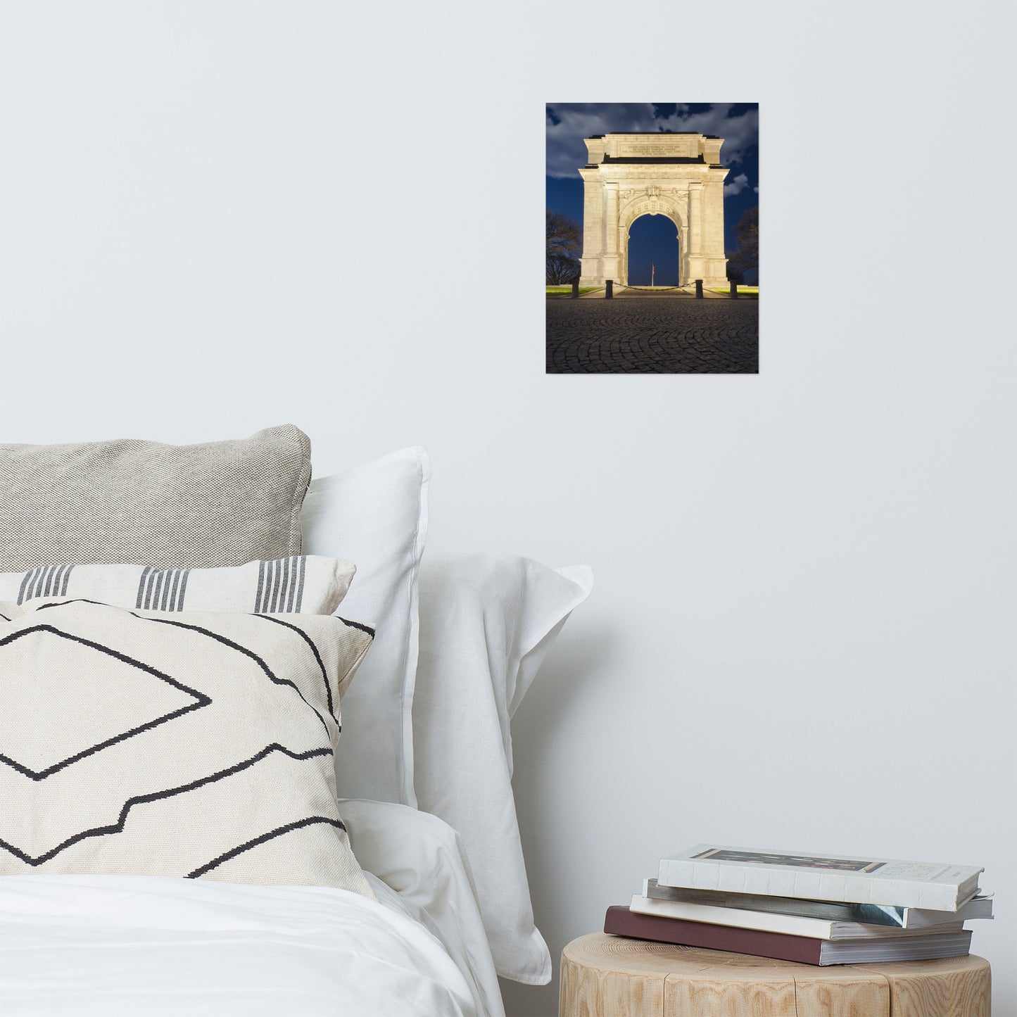 Night Photo At Valley Forge Arch - Urban Landscape Loose Unframed Wall Art Prints