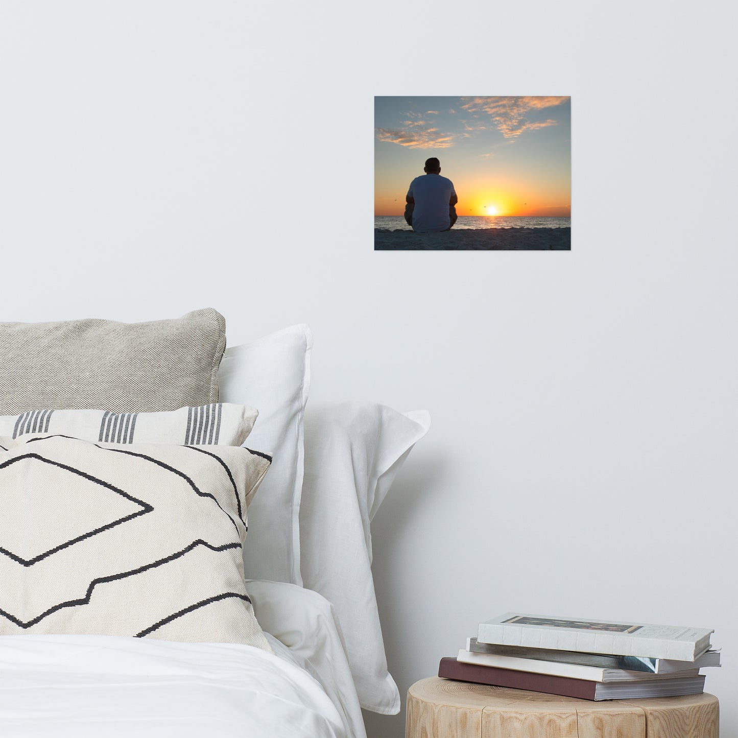 Reflections of The Day Coastal Sunset Landscape Photo Paper Poster