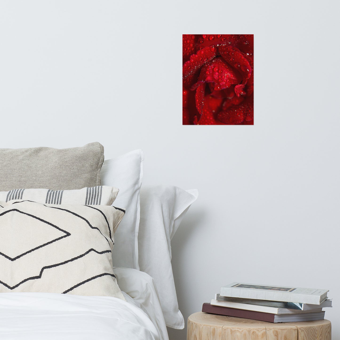Royal Red Rose Floral Nature Photo Loose Unframed Wall Art Prints