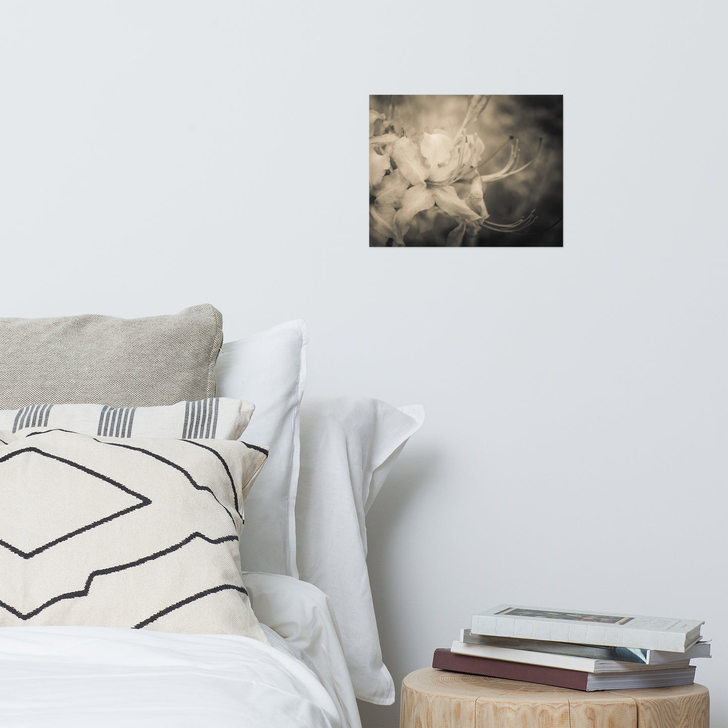 Sepia Aged Rhododendron Blooms Floral Nature Photo Loose Unframed Wall Art Prints