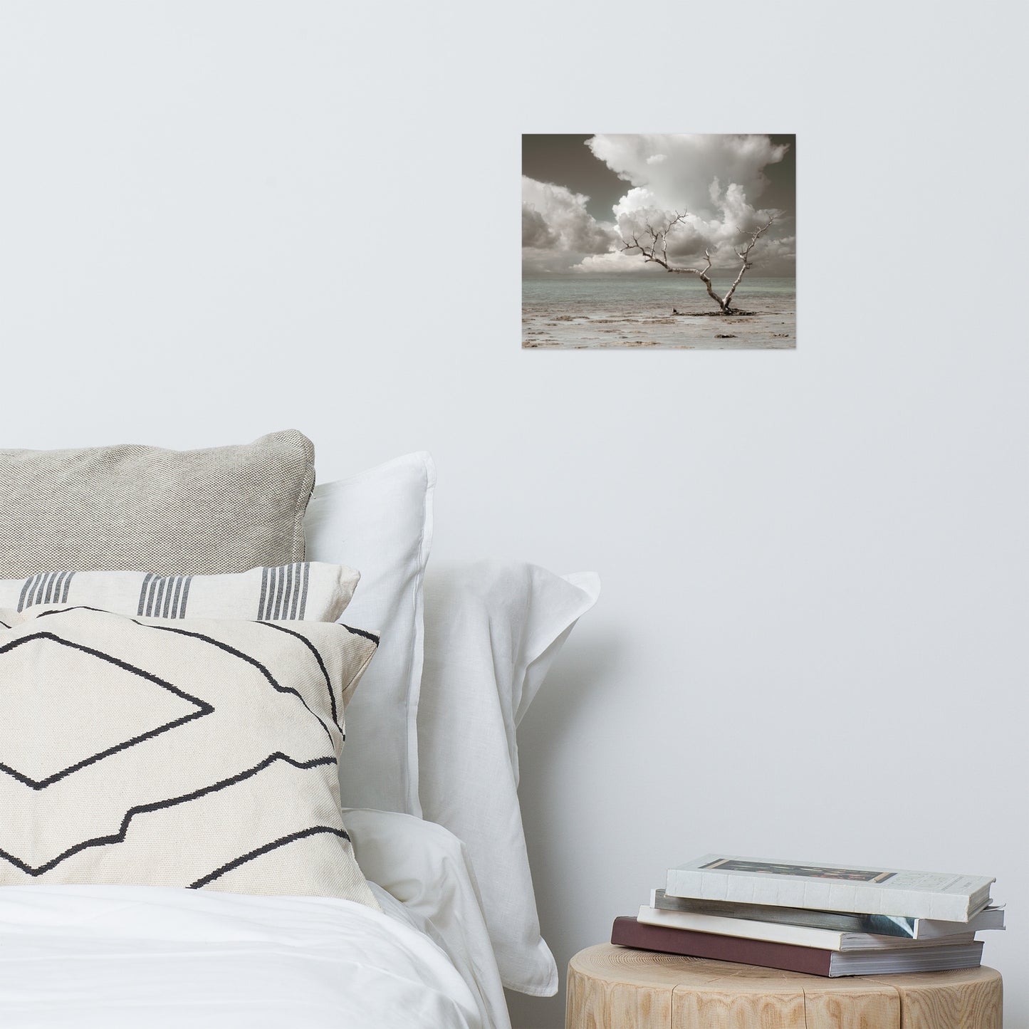 Wanderlust Aged and Colorized Coastal Landscape Photo Paper Poster