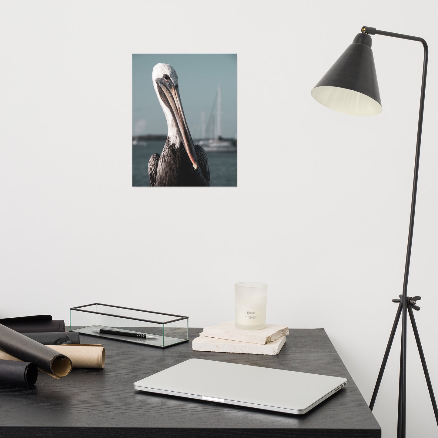 Bob The Pelican 3R Colorized Loose Wall Art Print