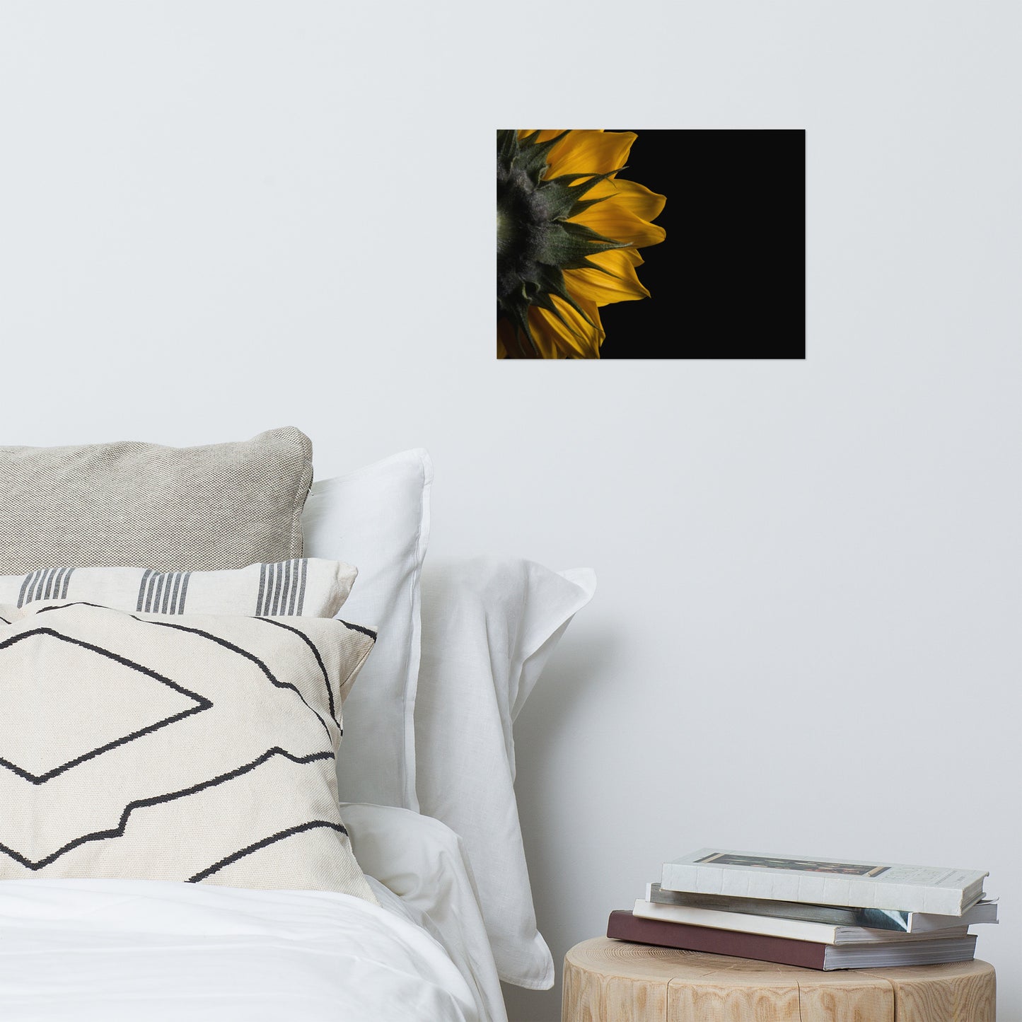 Backside of Sunflower Floral Nature Photo Loose Unframed Wall Art Prints