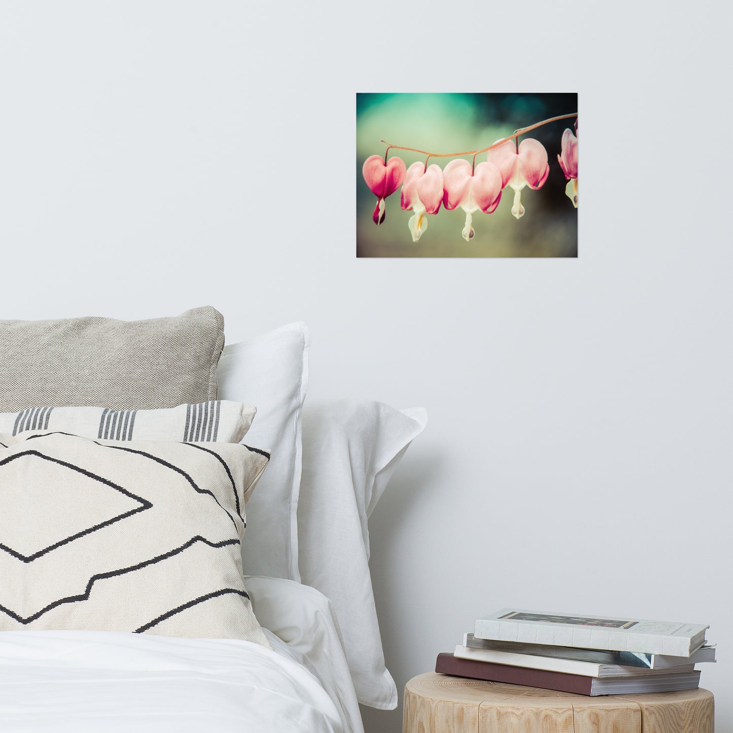 Be Still My Bleeding Heart Colorized Floral Nature Photo Loose Unframed Wall Art Prints