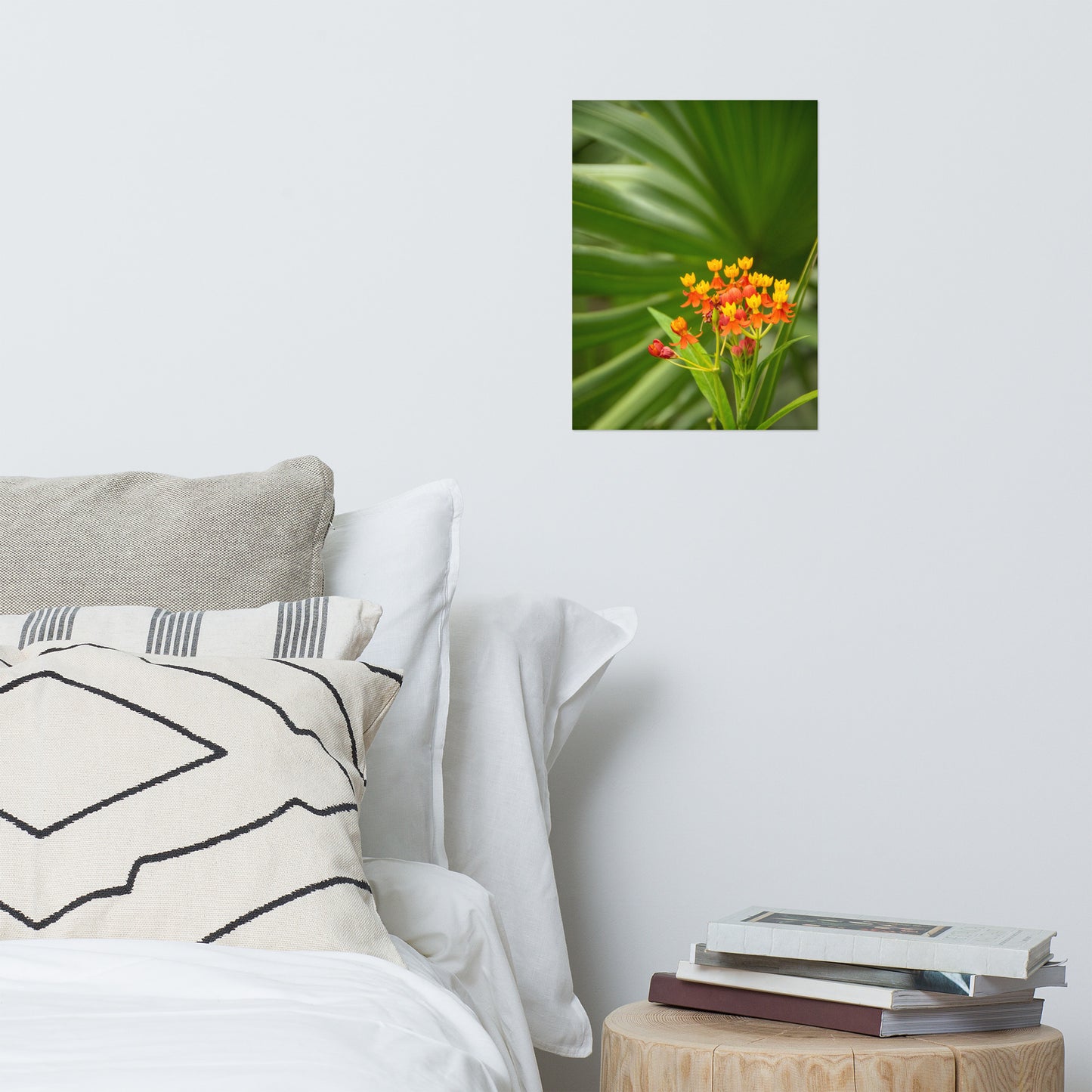 Bloodflowers and Palm Color Floral Nature Photo Loose Unframed Wall Art Prints